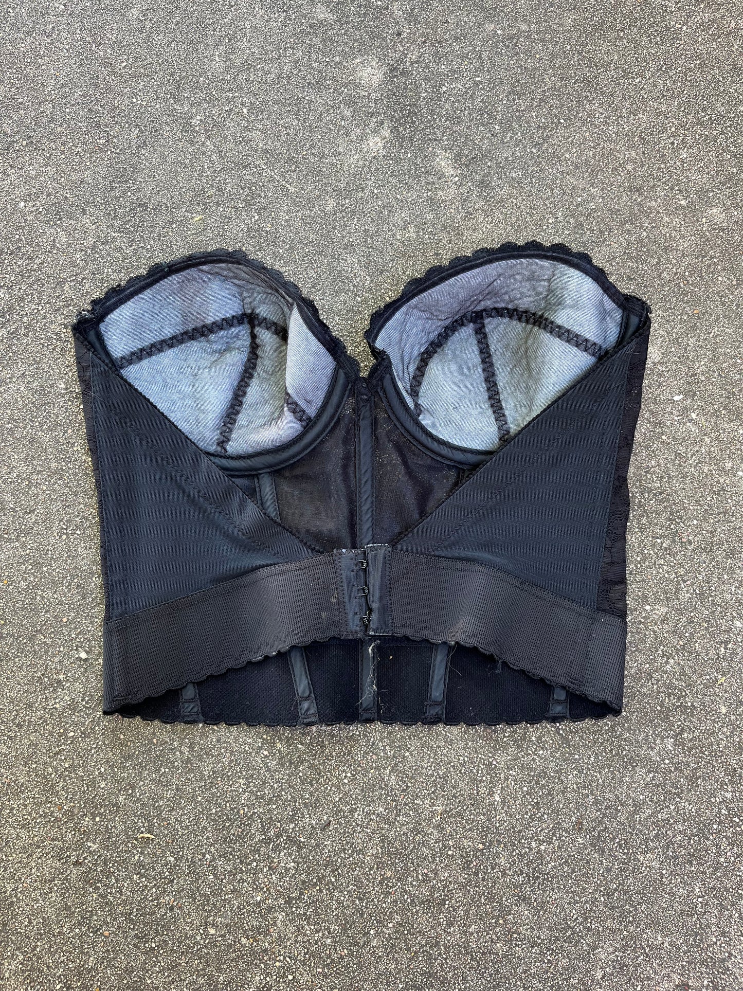 70s/80s black bustier + 90s beer wench tee for rose