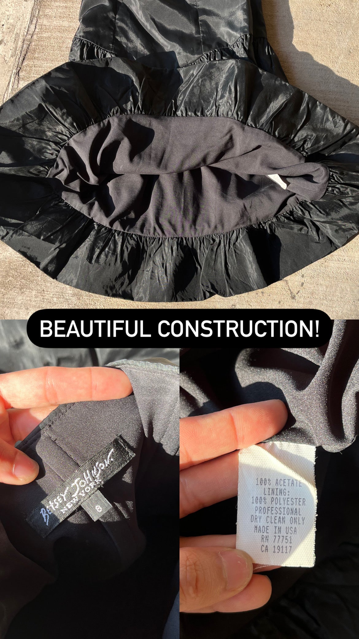 90s betsey johnson strapless dress for monica