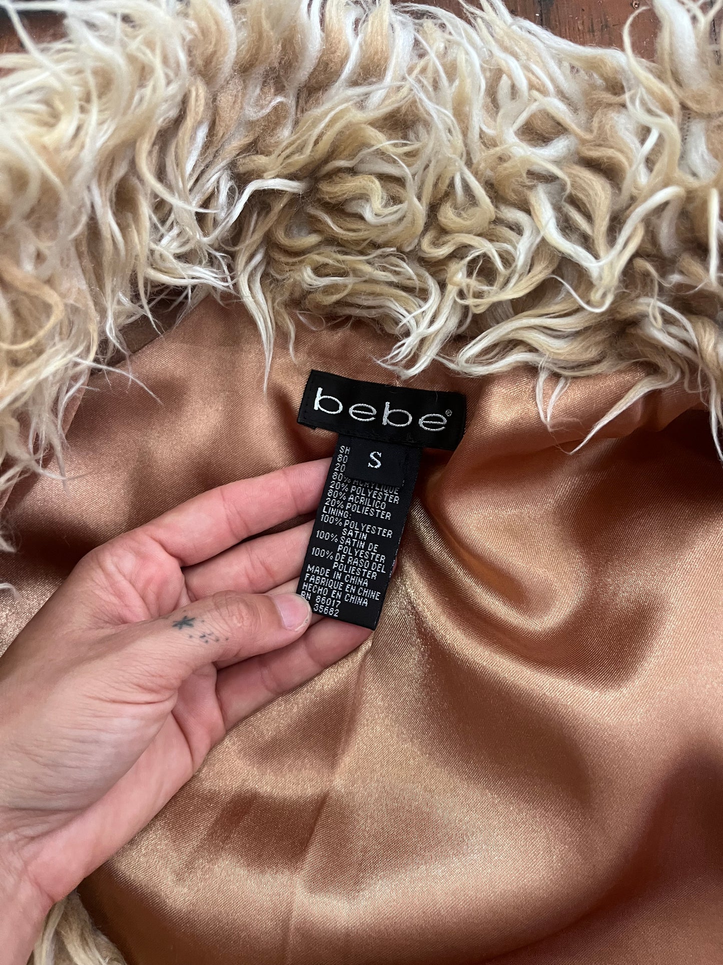 y2k faux fur shaggy vest for lauryn