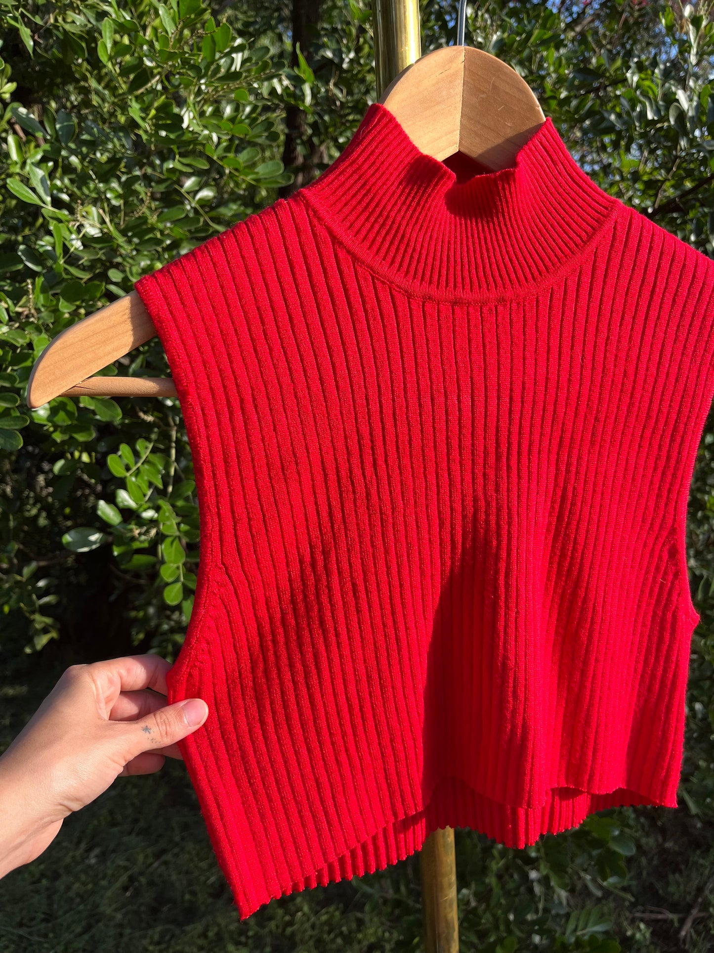 y2k cherry red sweater tank for emily