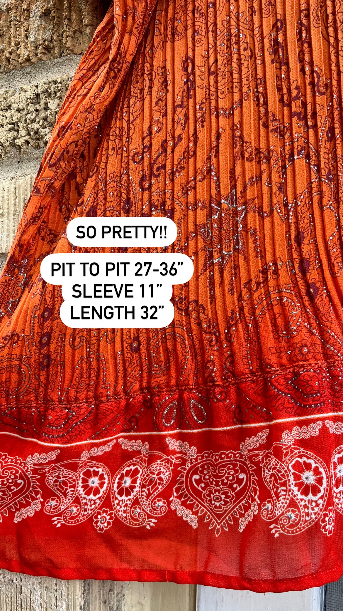 y2k orange sunset button up for k