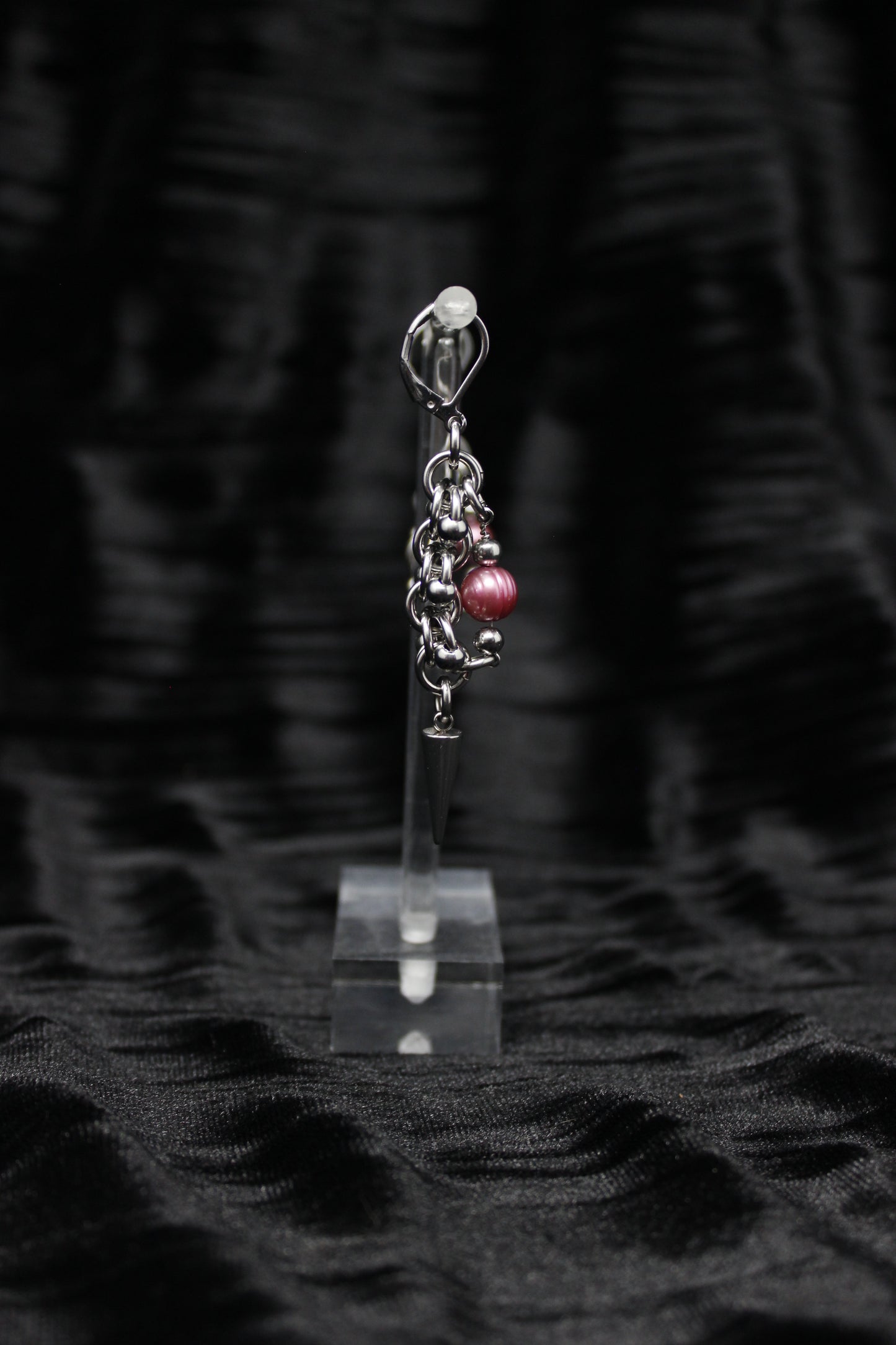 OOAK Captive Pearl Earrings