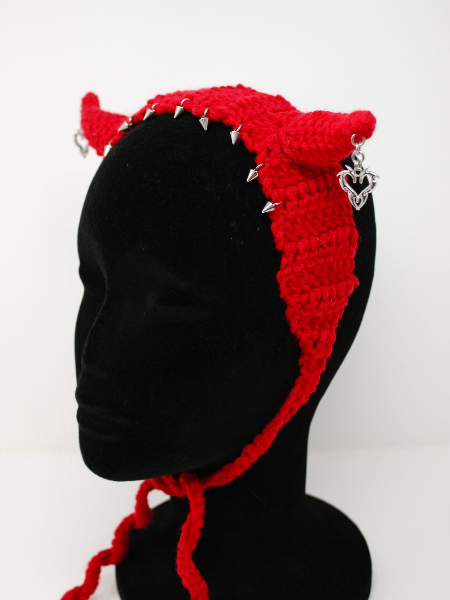 Angel Spit x Hailstorm Crochet Spiked Heart Horns