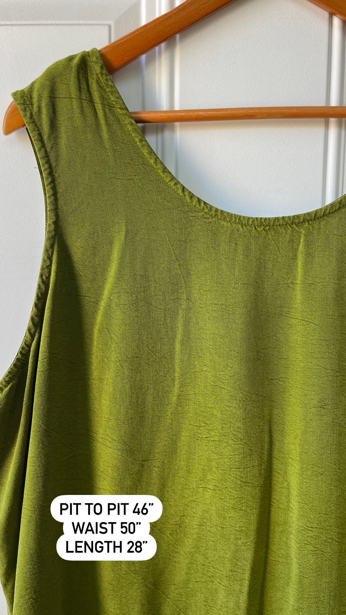 90s deep olive tianello tank