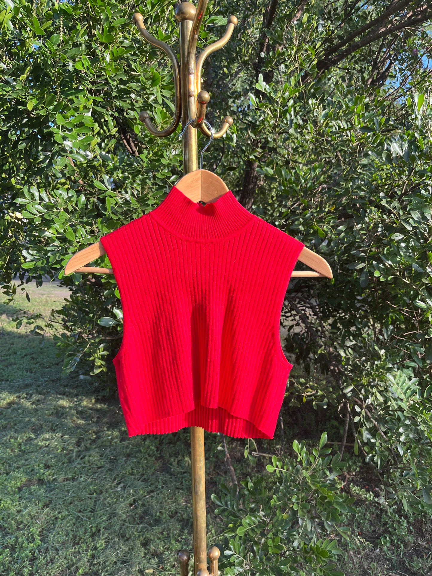 y2k cherry red sweater tank for emily