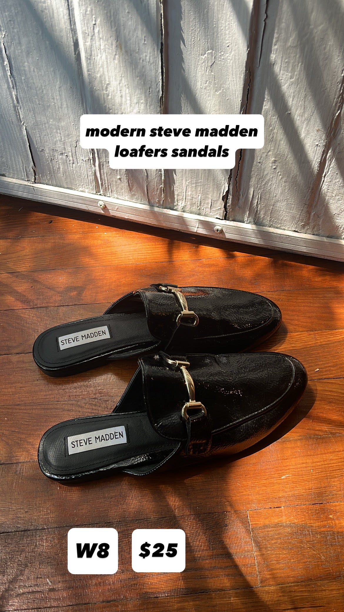 modern steve madden loafer sandals
