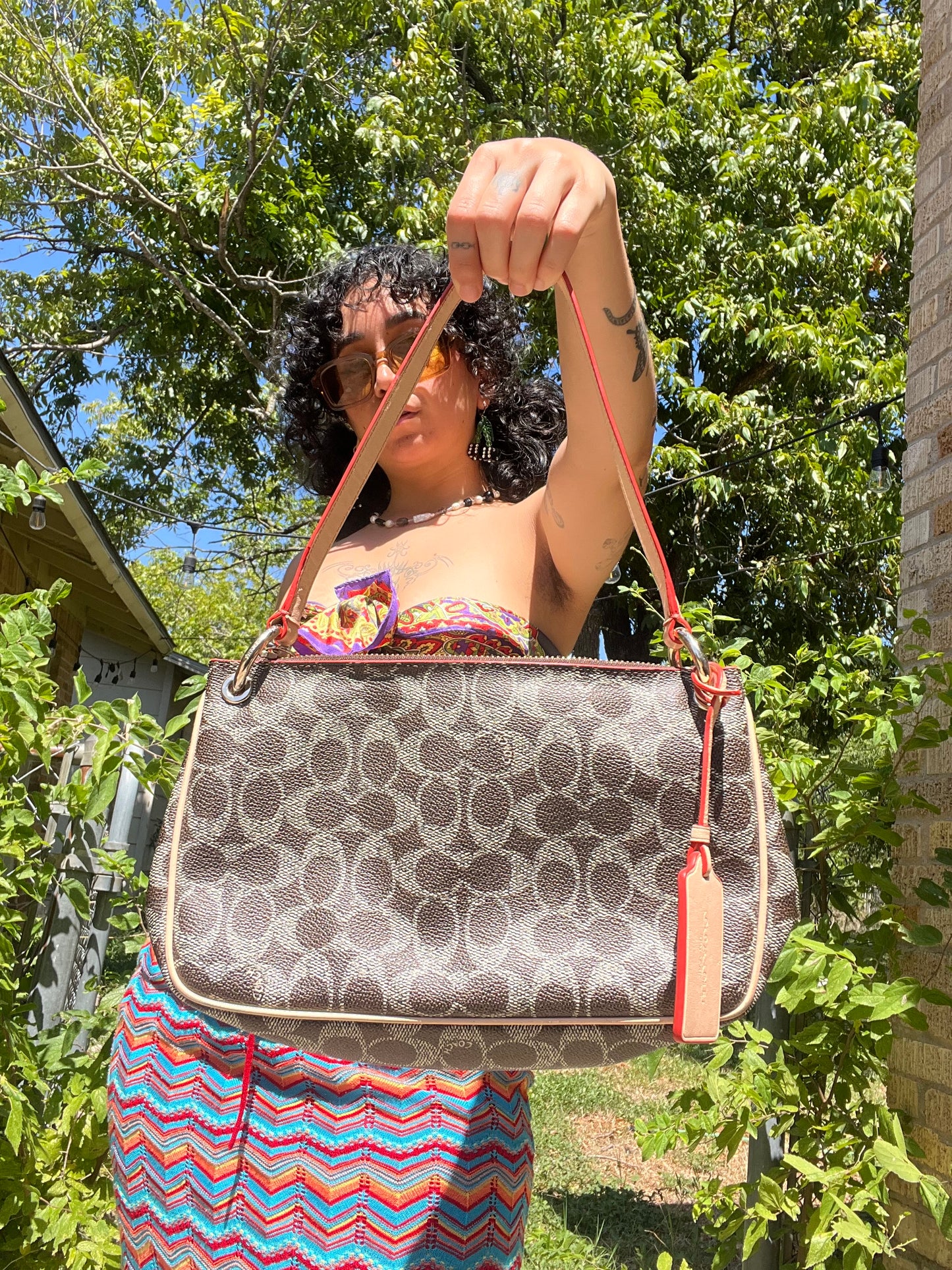 y2k coach charley handbag for adriana