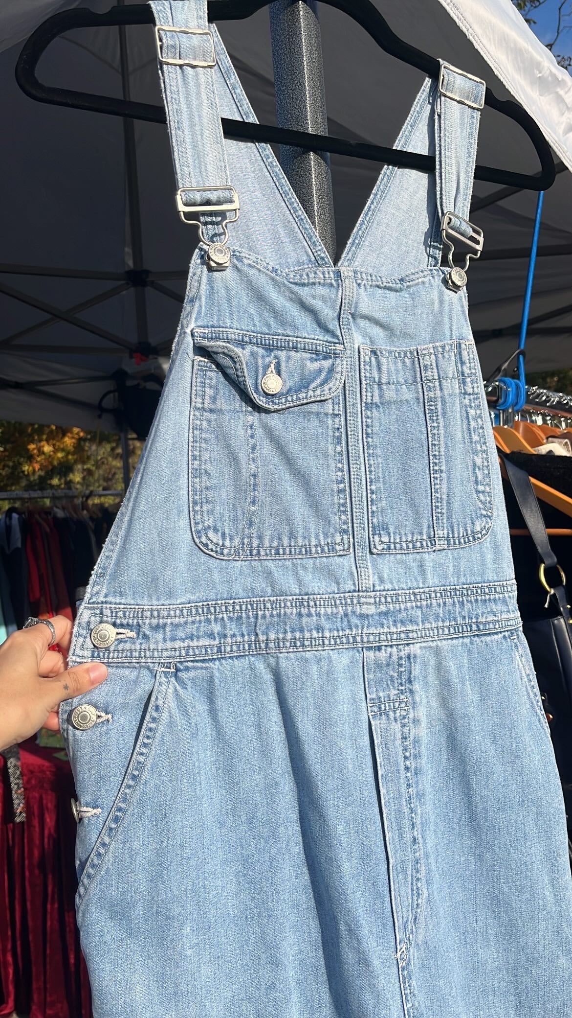 90s gap denim overalls for talee