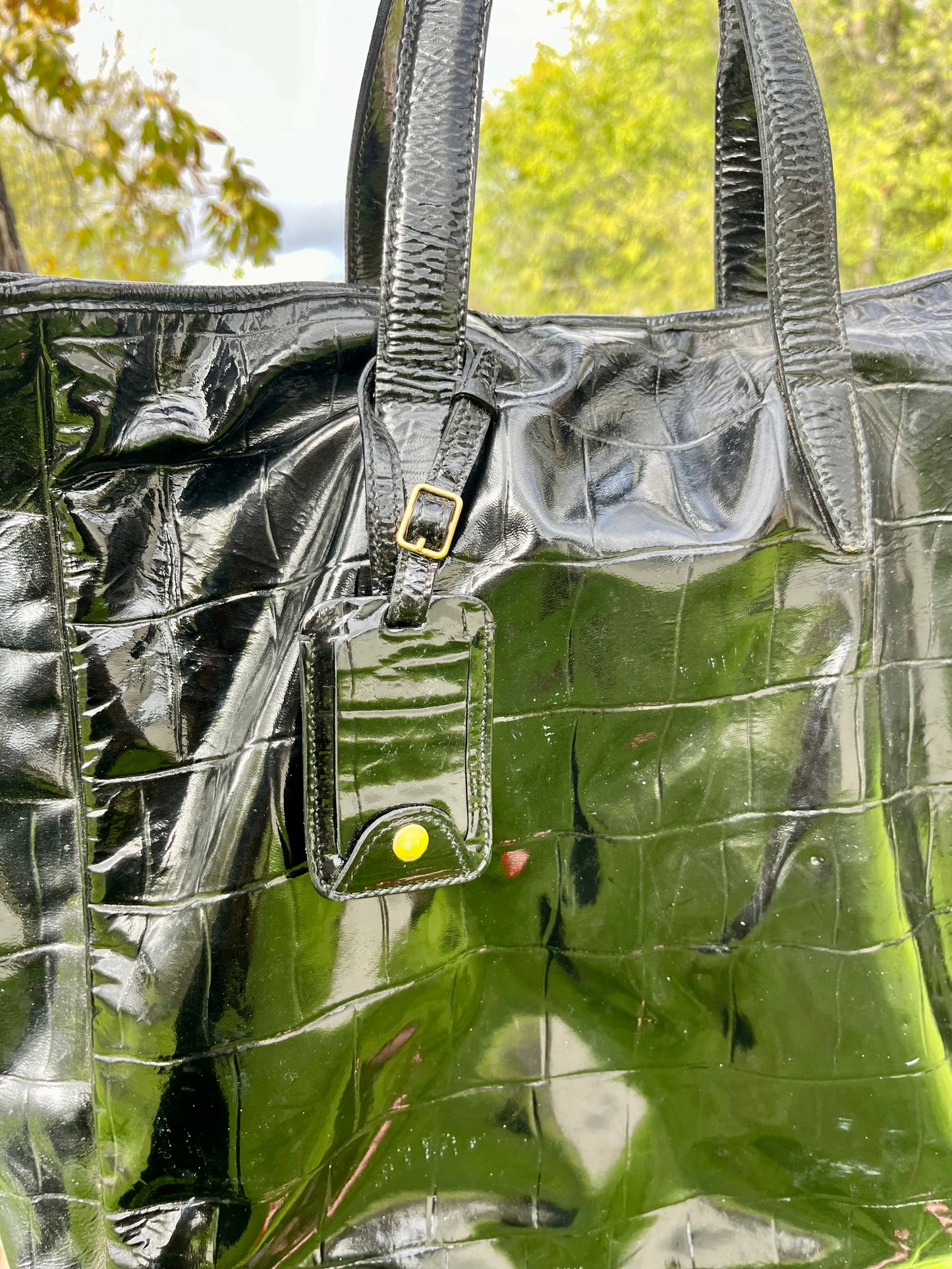 Authentic Yves Saint Laurent Raspail Croc Tote