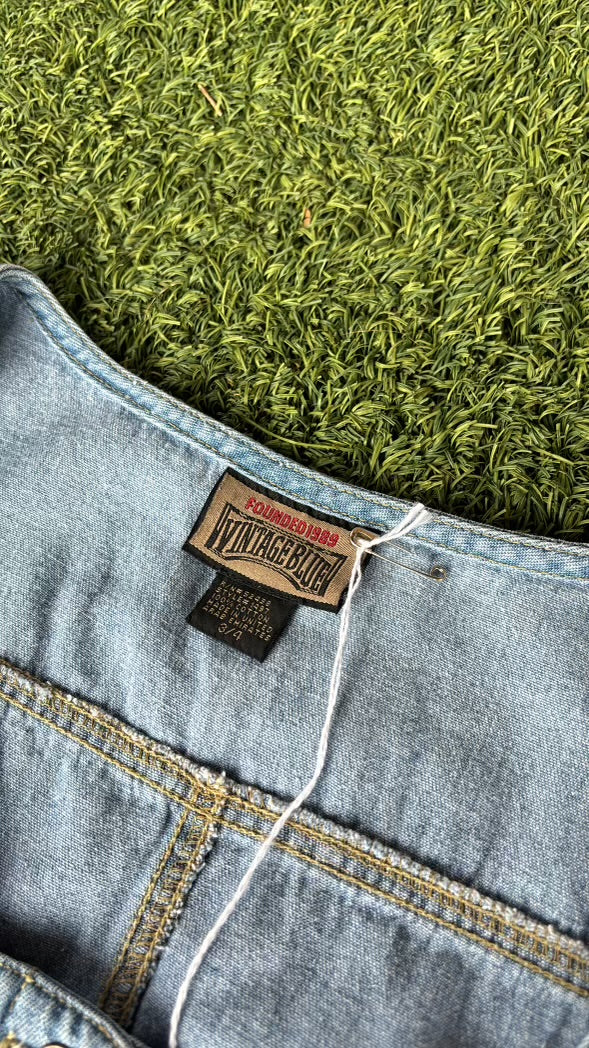 90s denim button up dress for madison