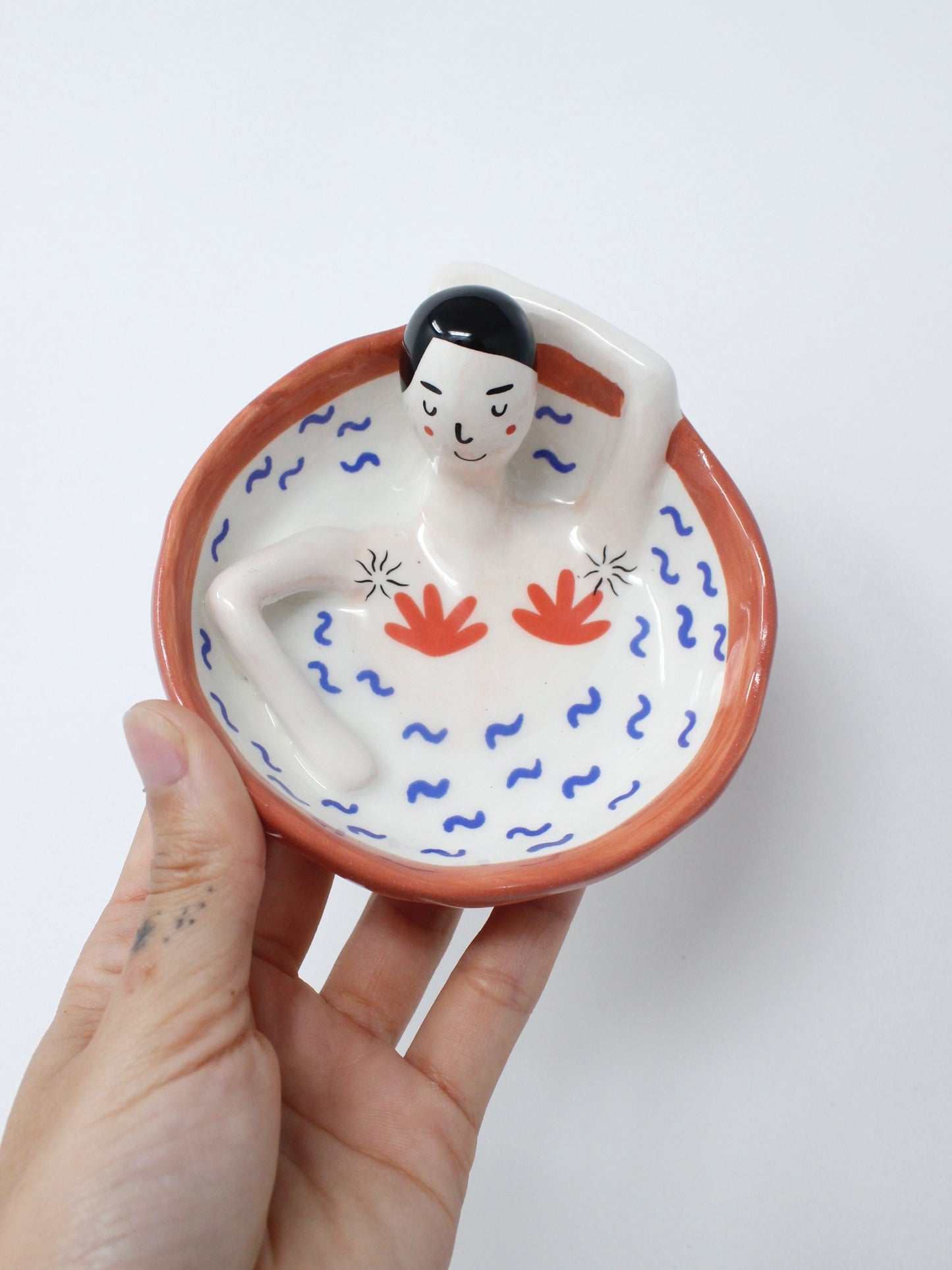 Handmade Peaceful Bath Catch-All Dish