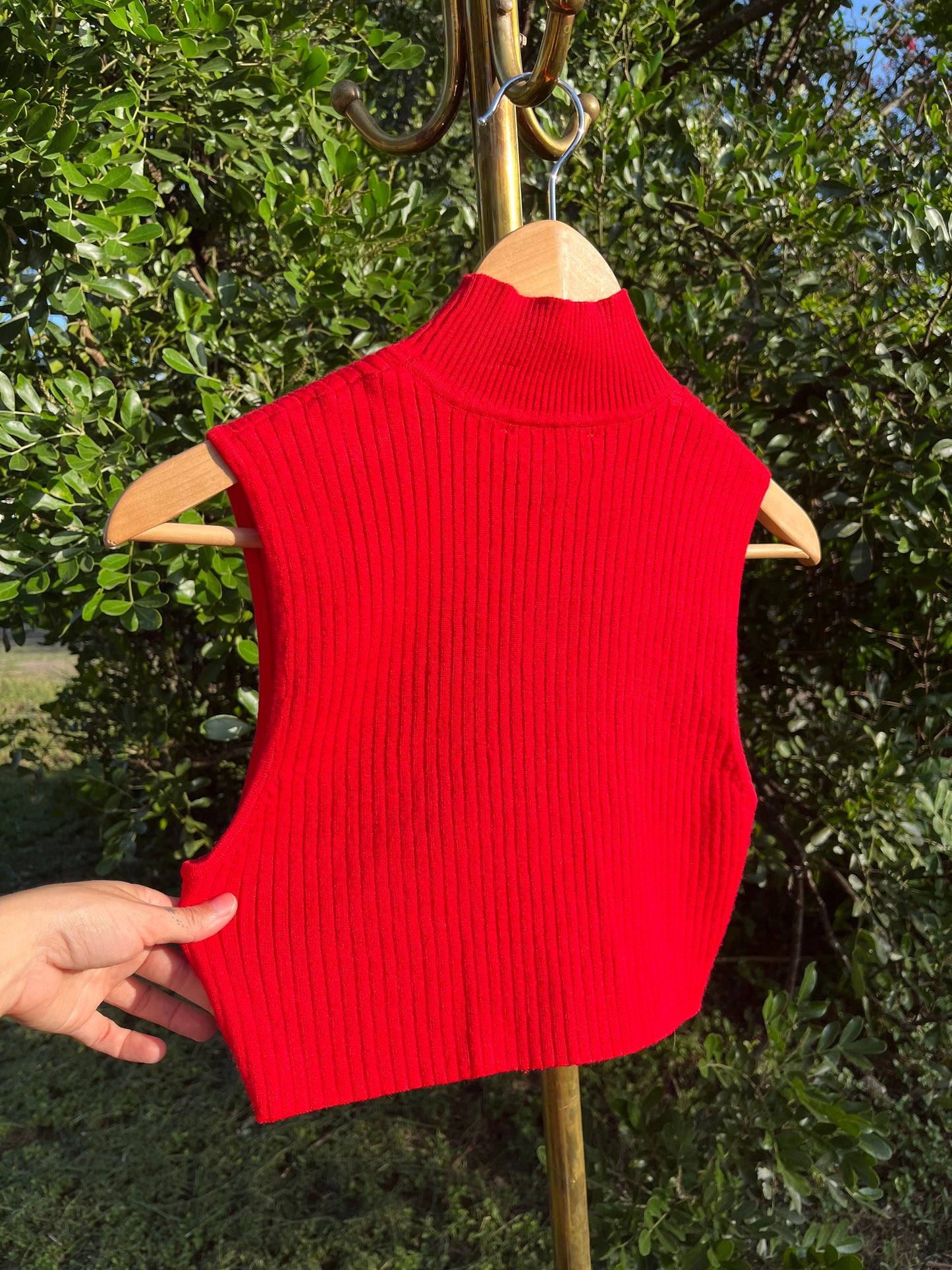 y2k cherry red sweater tank for emily