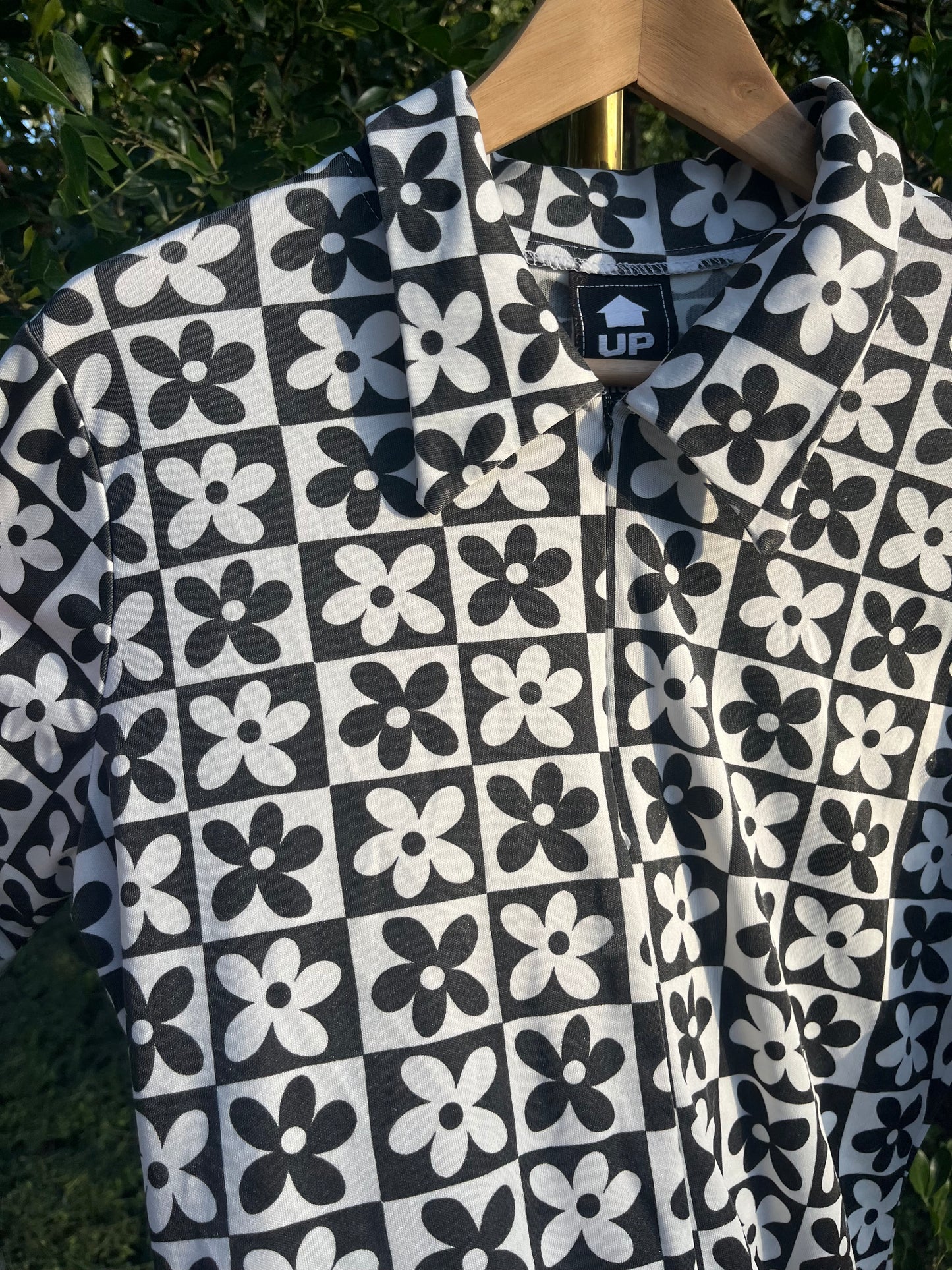 90s does 60s checker flower dress + 90s rayon floral maxi for candace