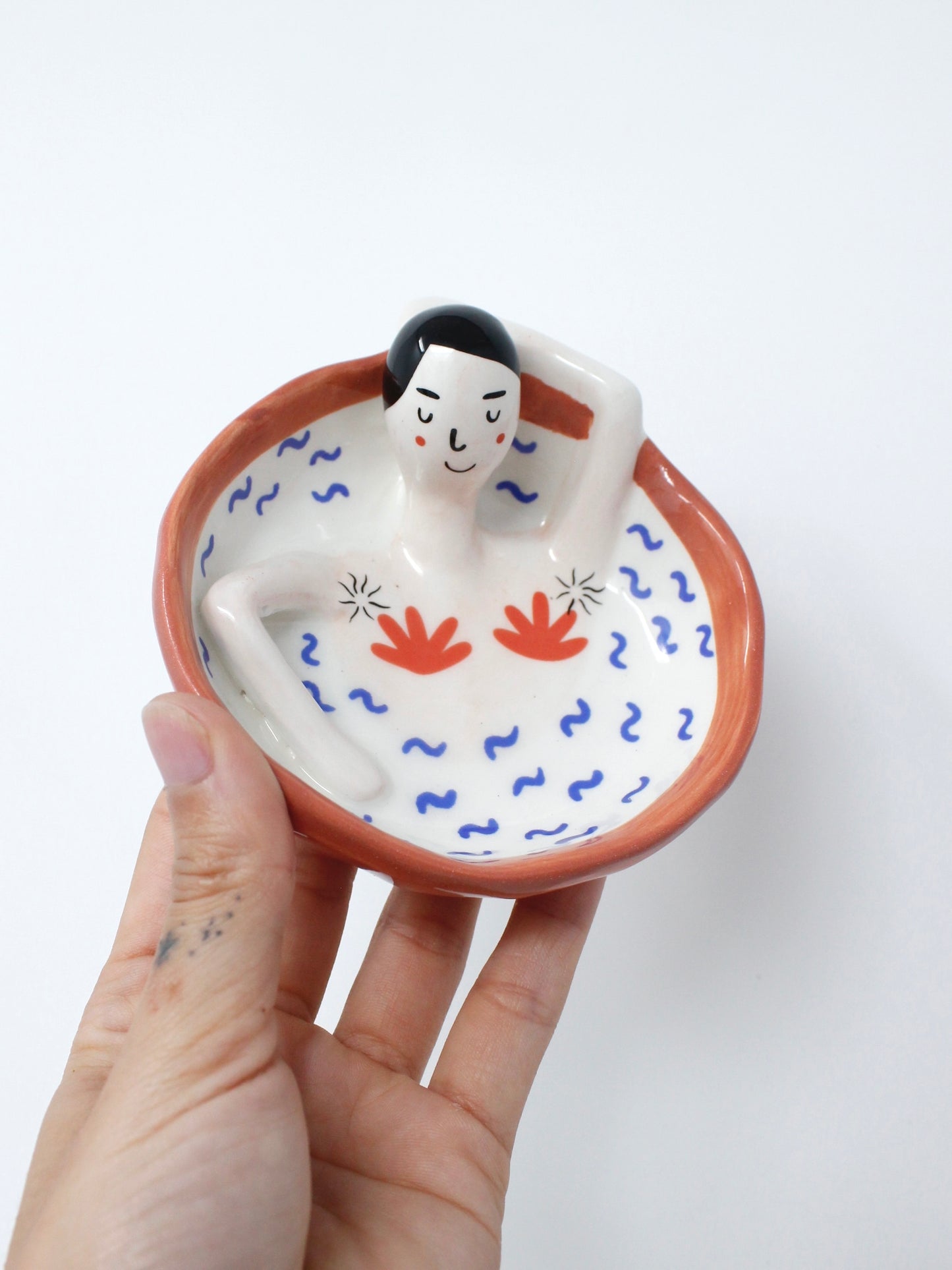 Handmade Peaceful Bath Catch-All Dish