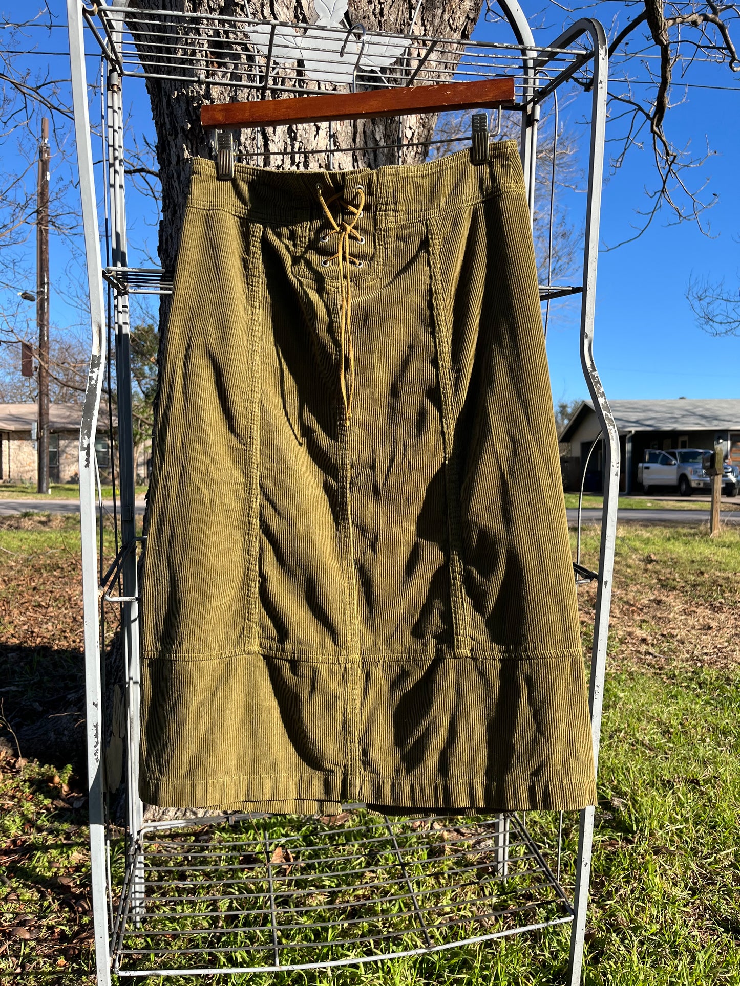 y2k bratzcore corduroy skirt for nicole