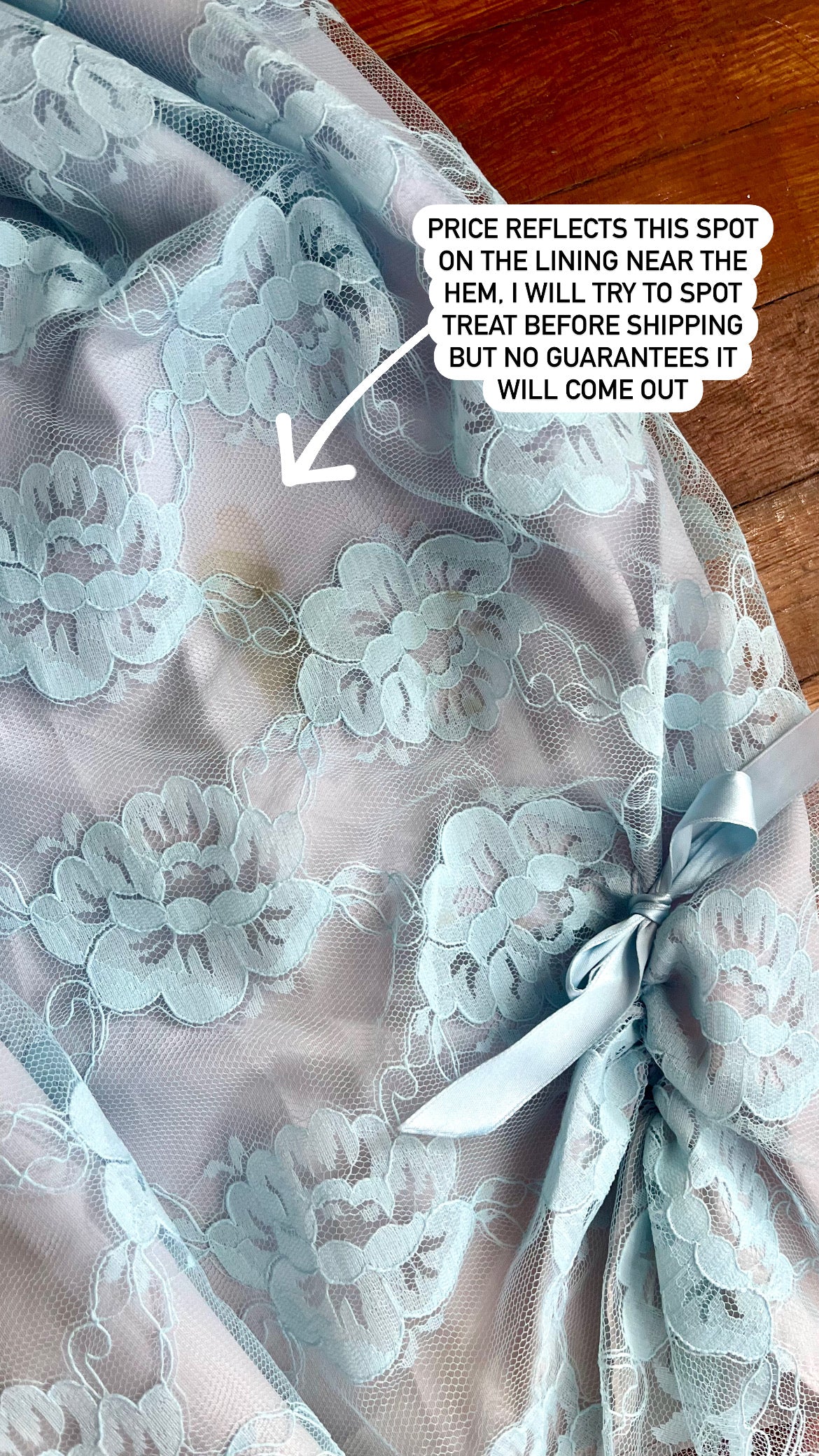 70s baby blue coquette dress for maya