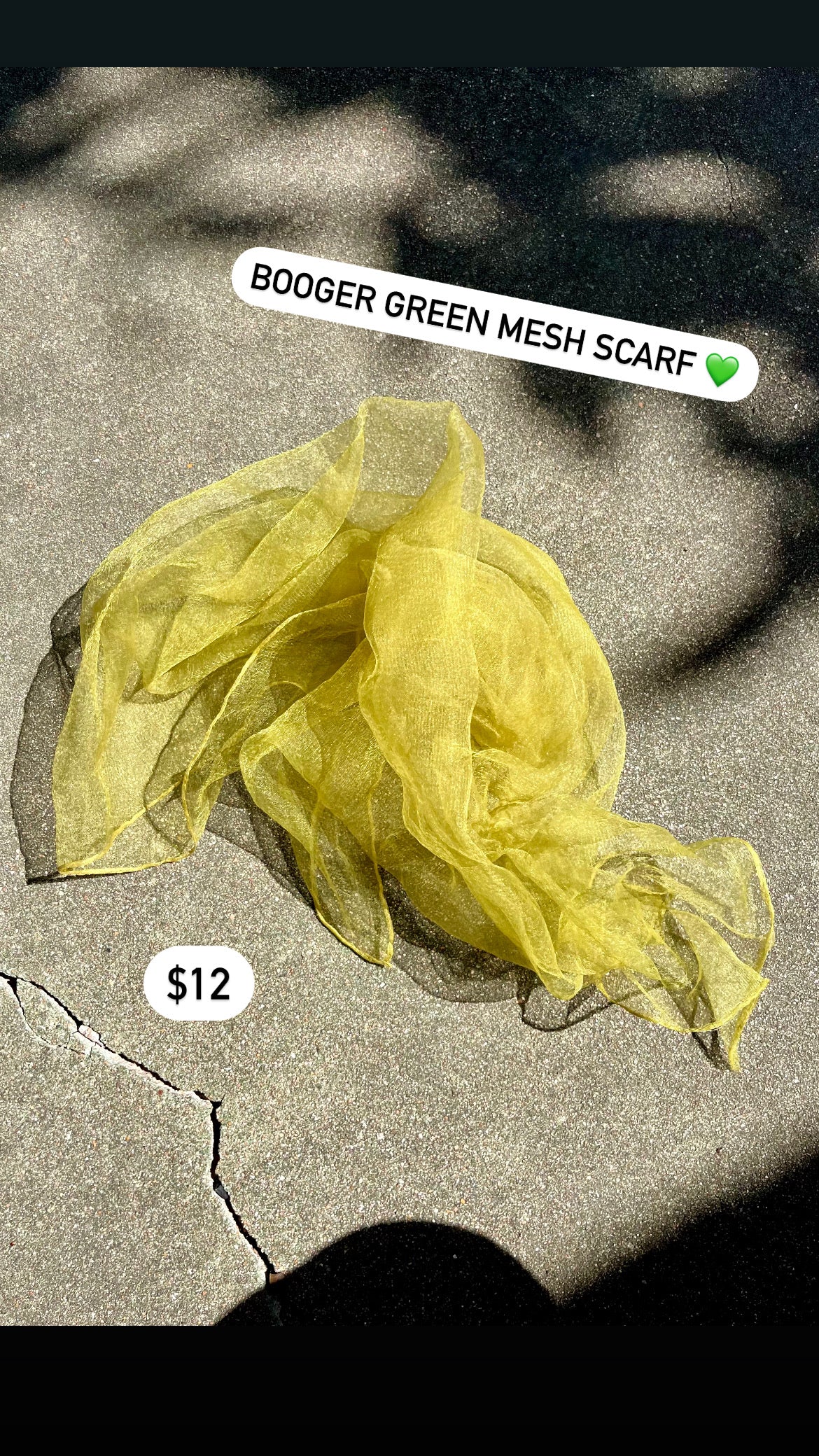 y2k iridescent green heels + booger green scarf for mary