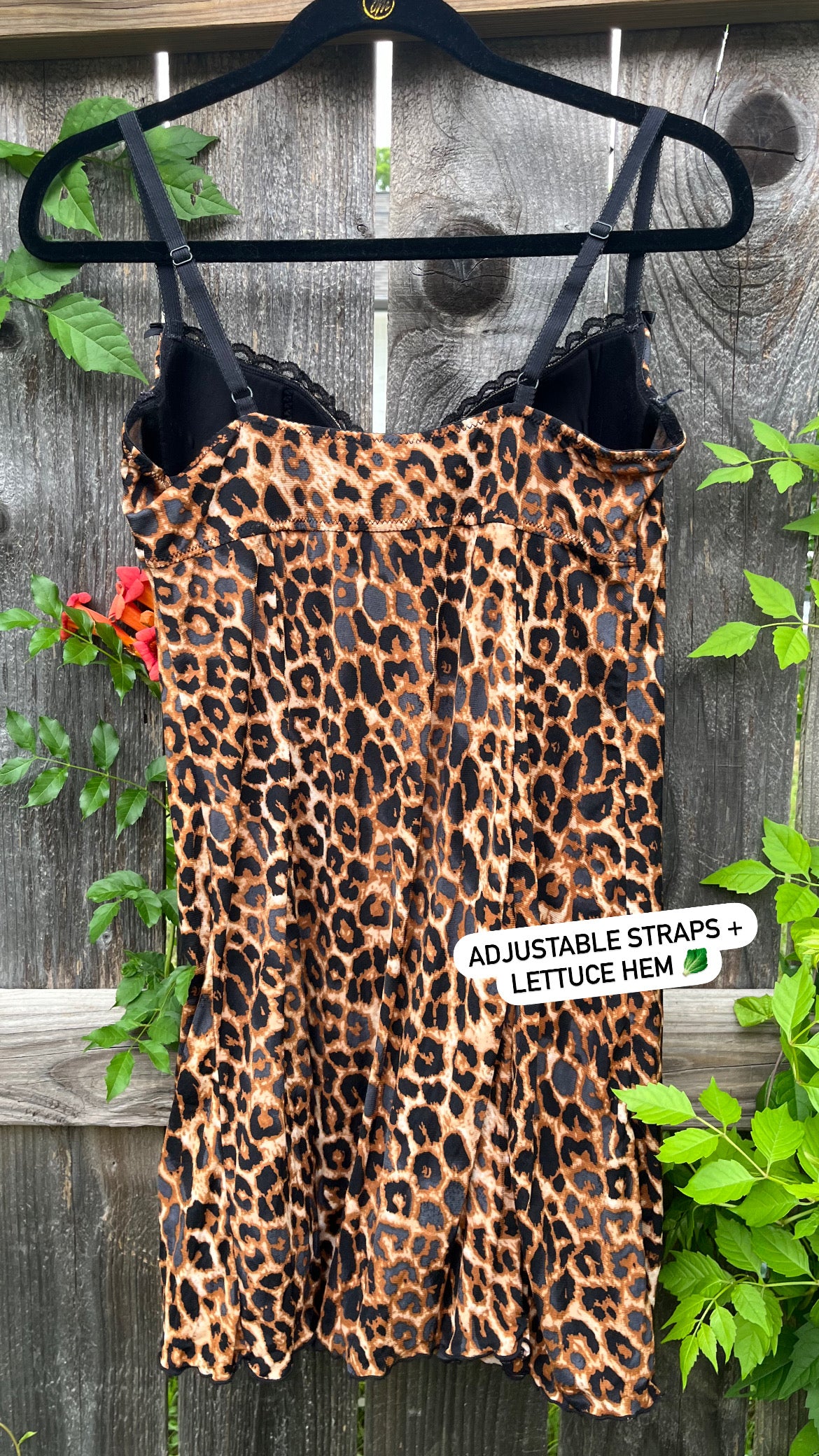 modern leopard slip dress for manda