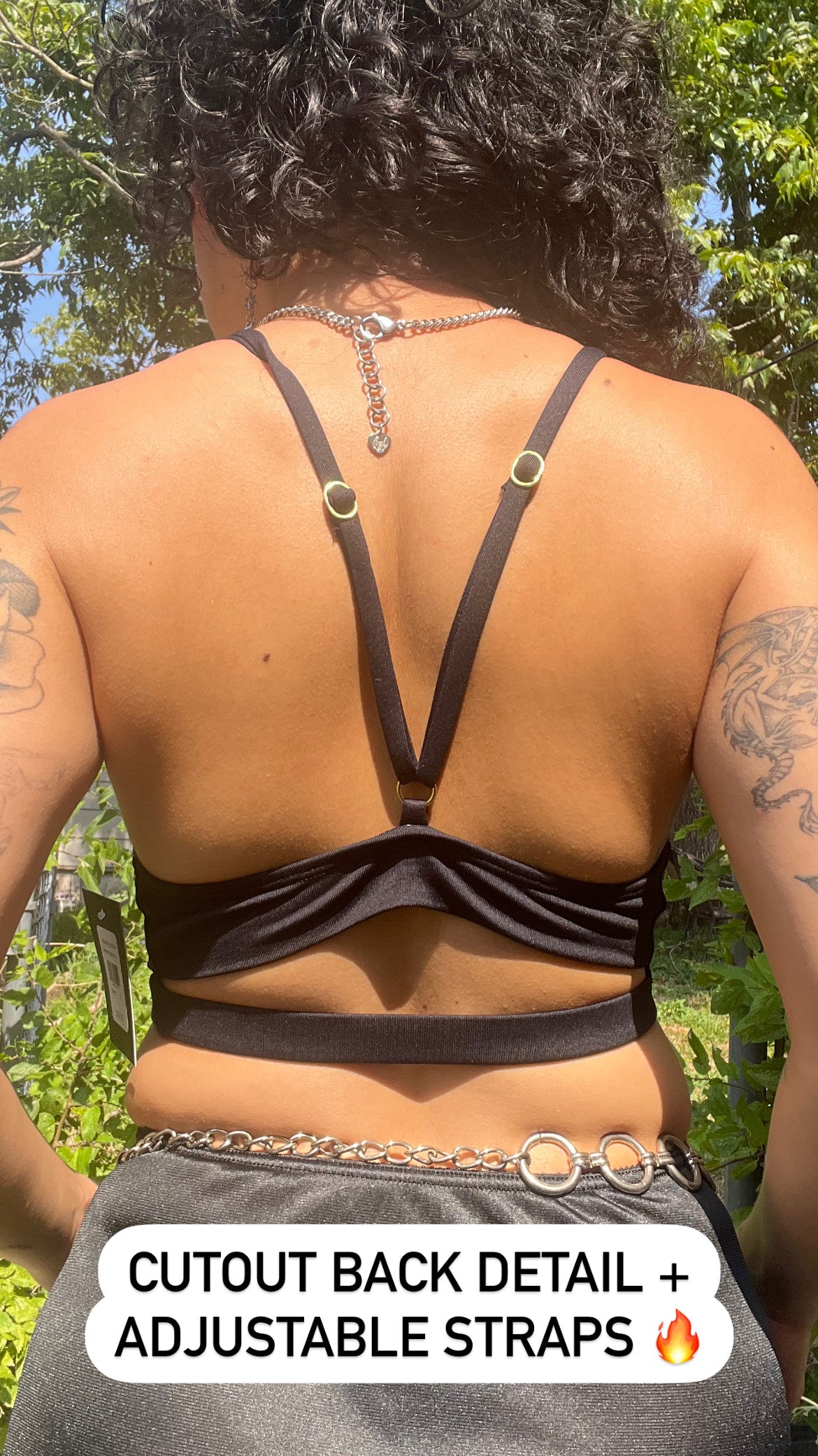 modern frederick’s black bra + aerie red lace bra for darrian