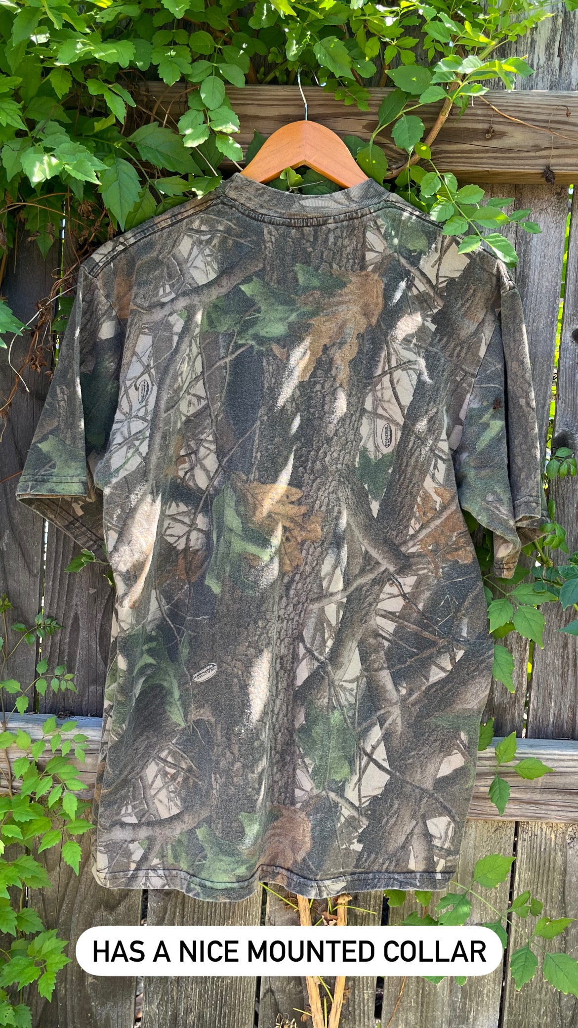80s/90s realtree camo pocket tee for hannah