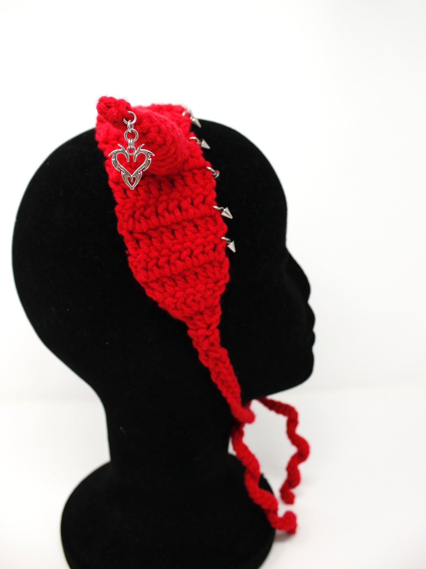 Angel Spit x Hailstorm Crochet Spiked Heart Horns