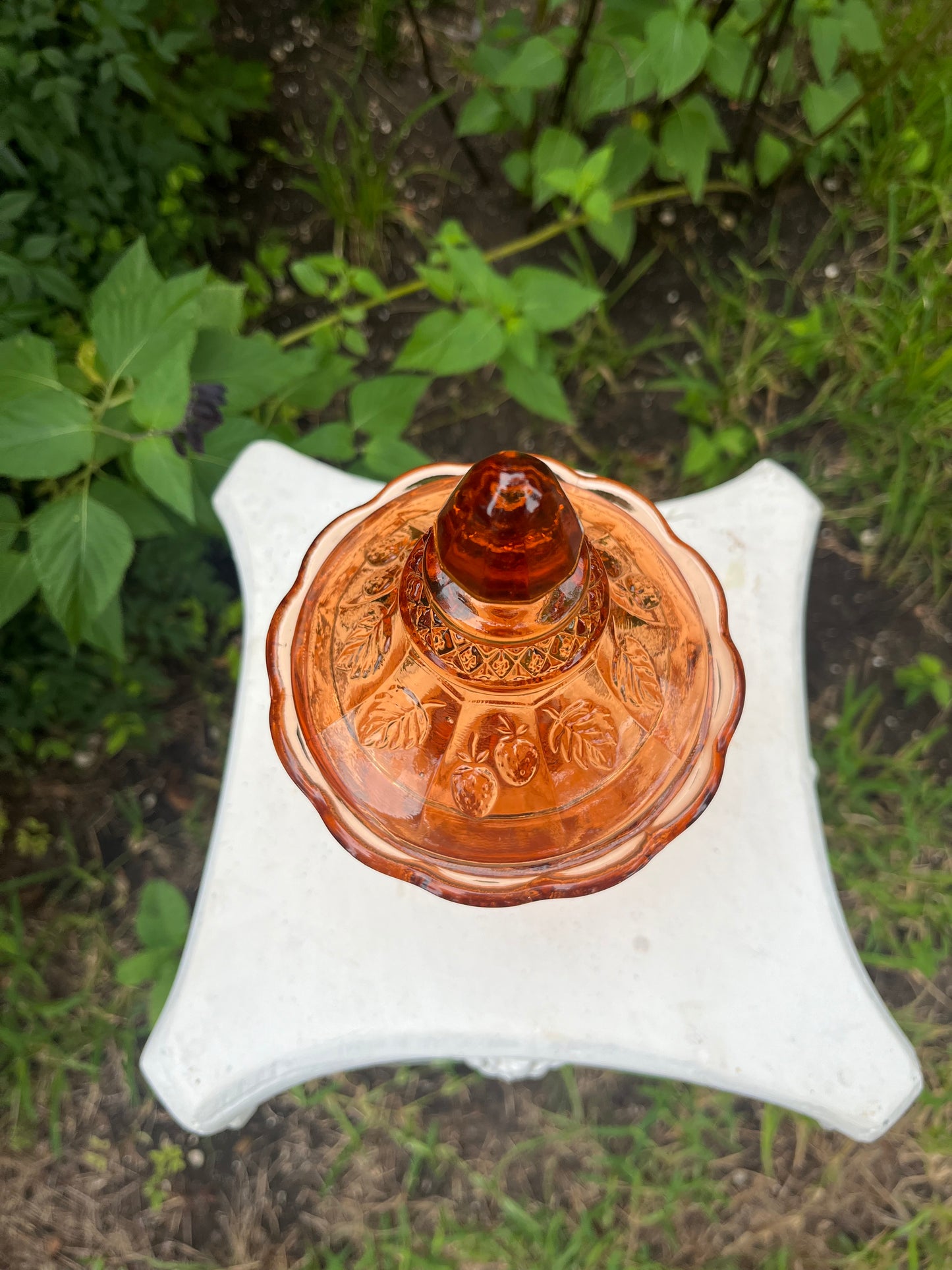 70s strawberry candy dish for mckenzie