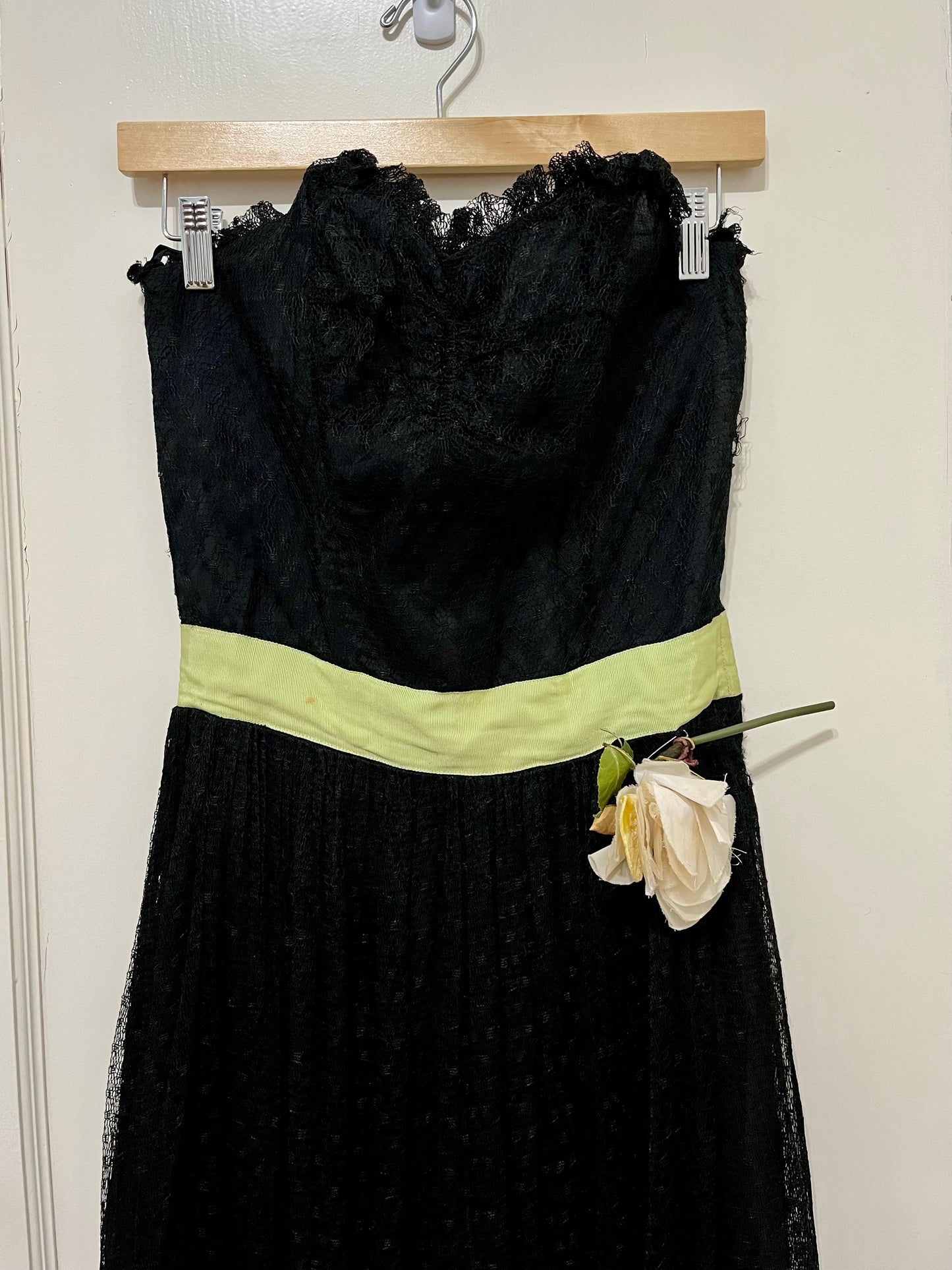 1950s Goth Prom Dress