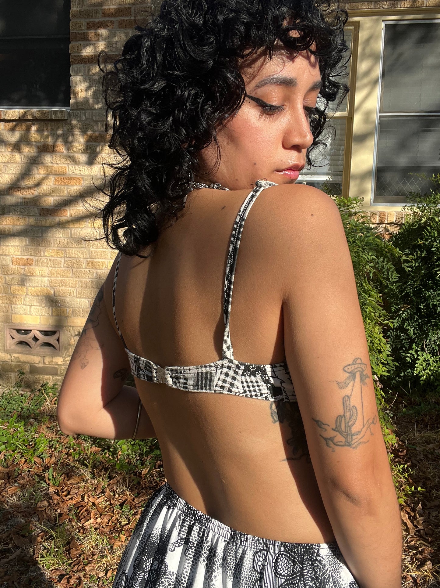 1990s Sunflower Bikini Top