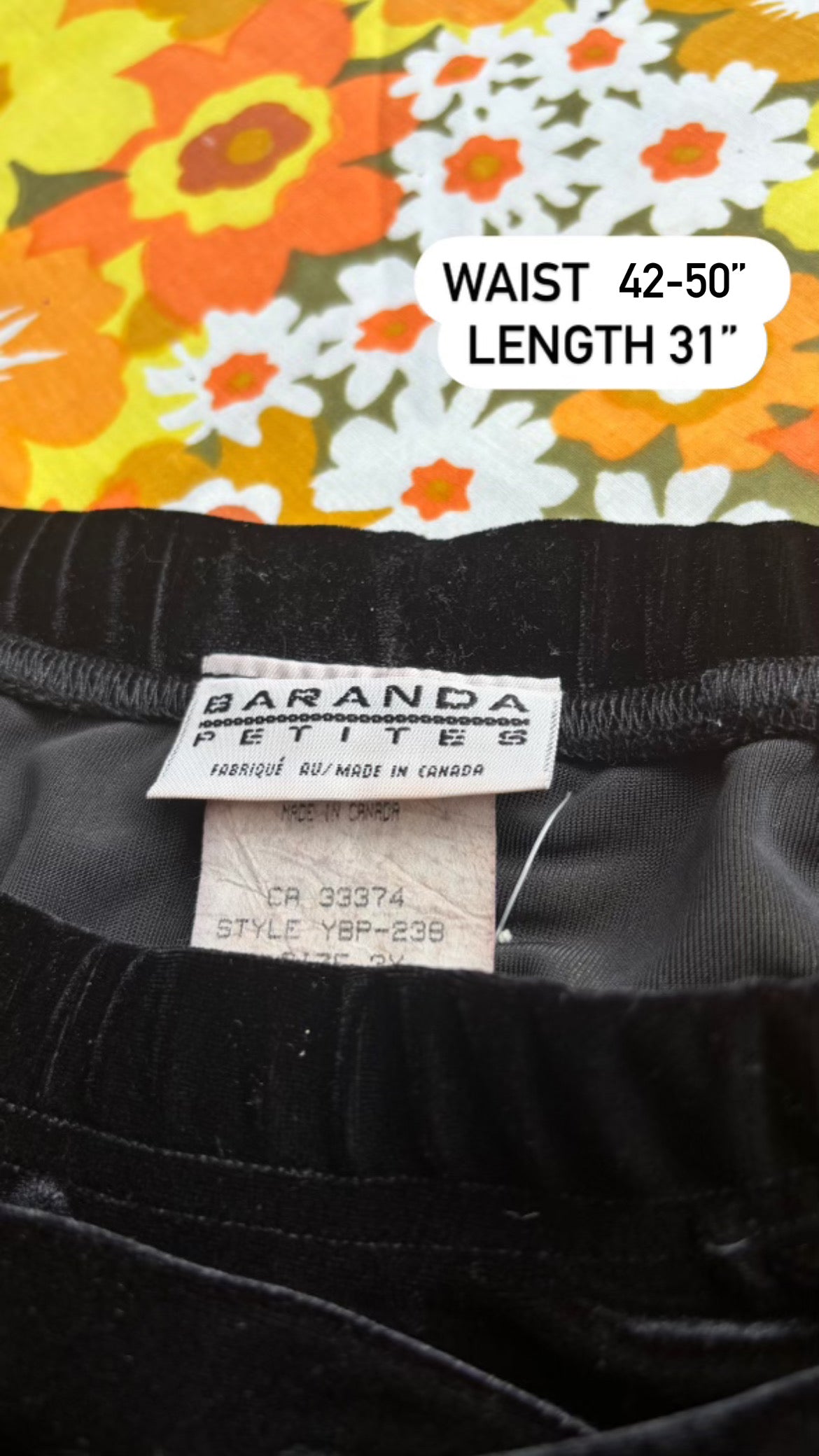 90s luxe black velvet skirt for neda