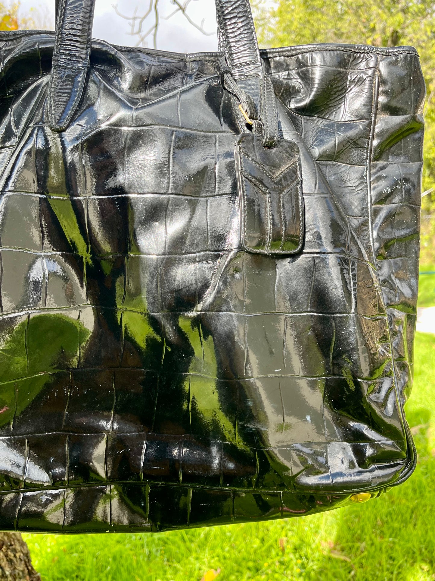 Authentic Yves Saint Laurent Raspail Croc Tote