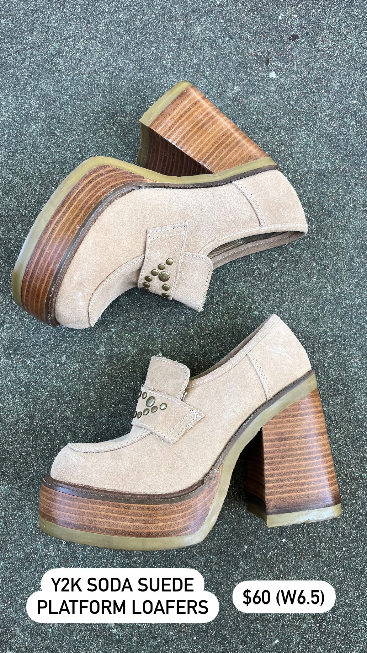 y2k soda platform loafers for adriana