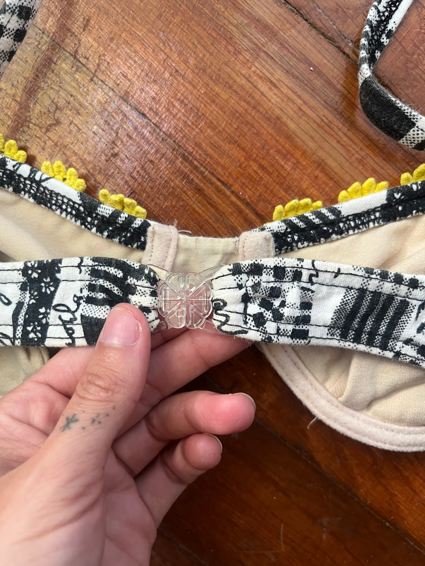 1990s Sunflower Bikini Top