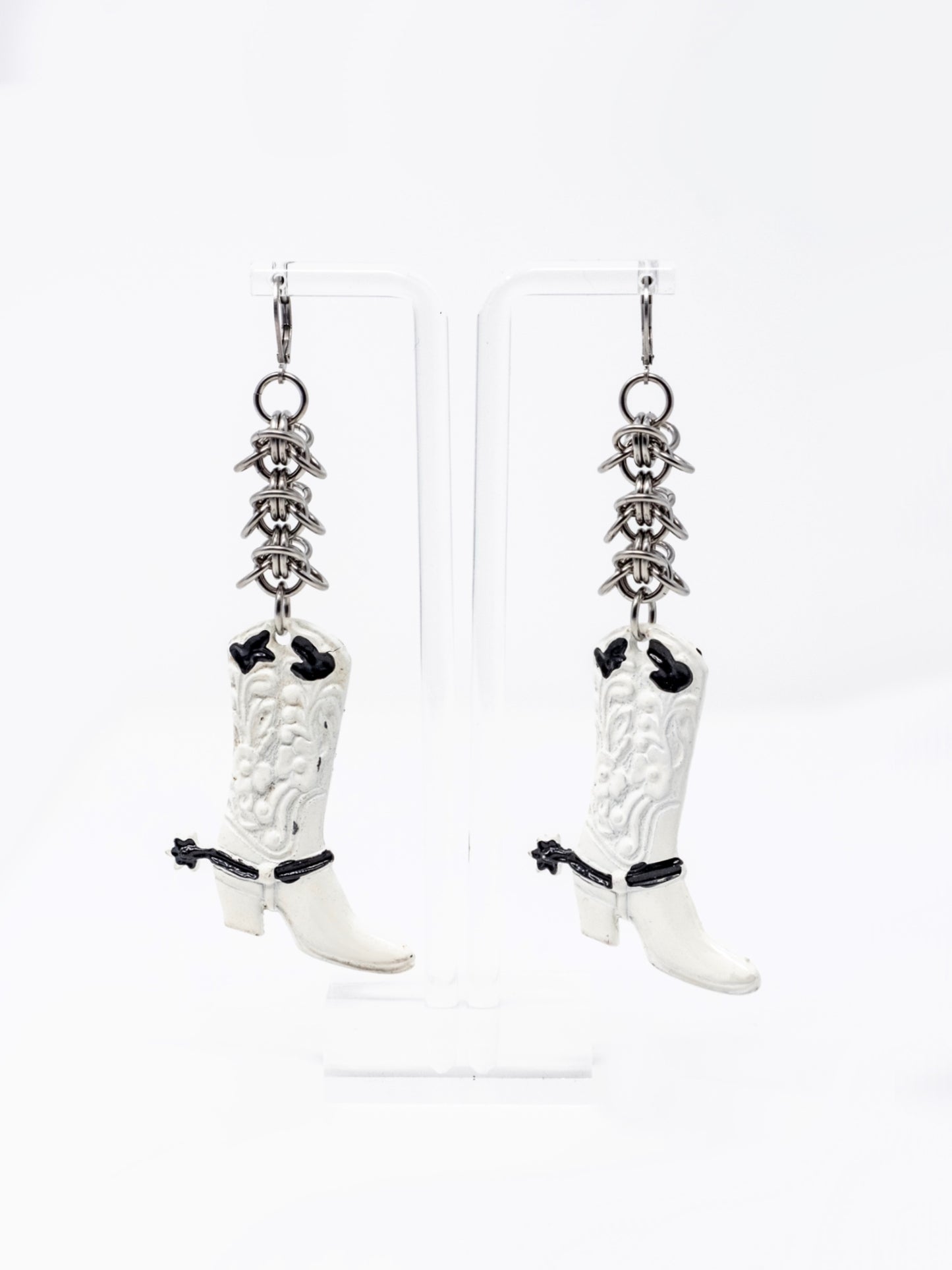 Boot & Chain Earrings