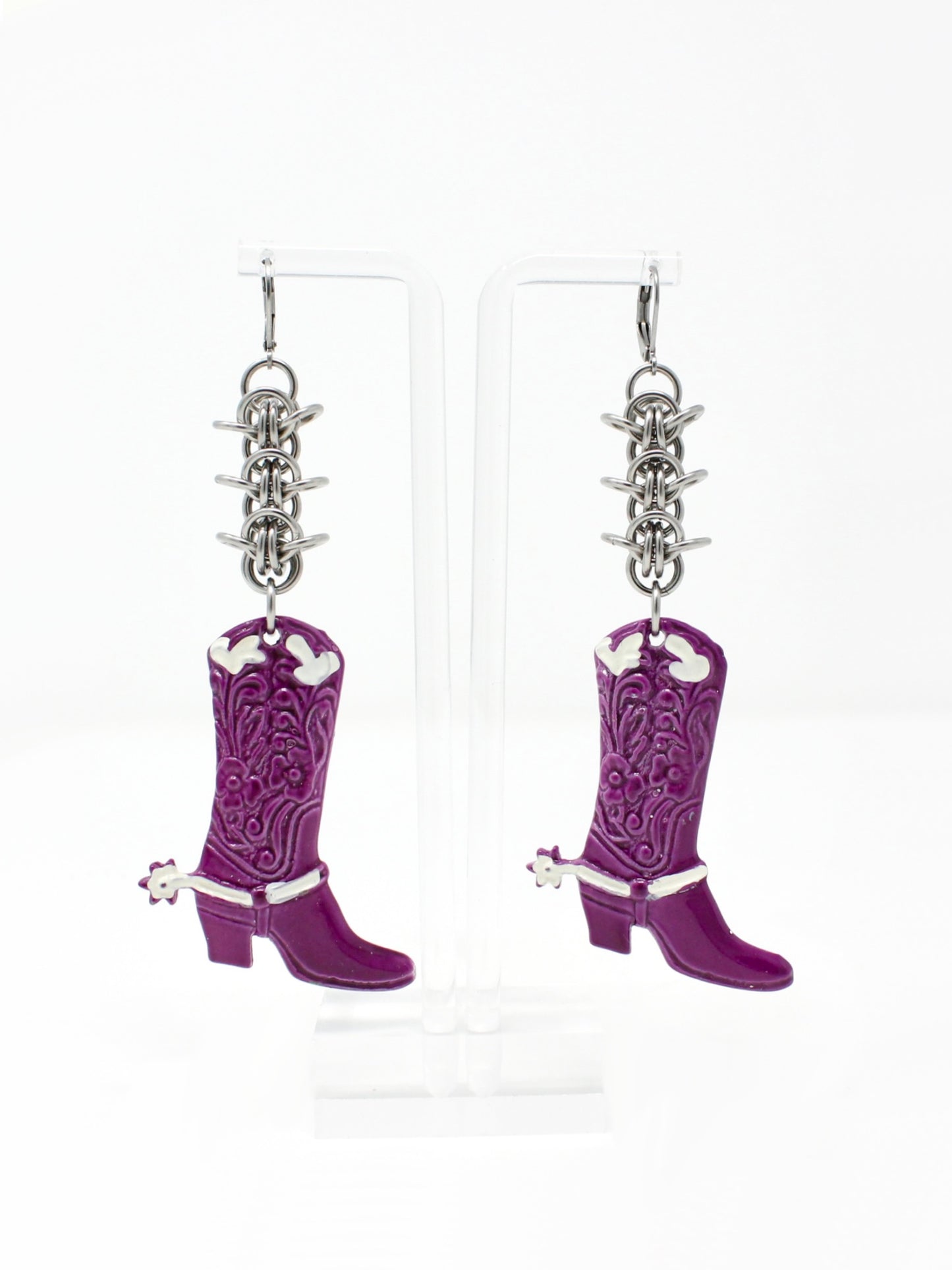 Boot & Chain Earrings