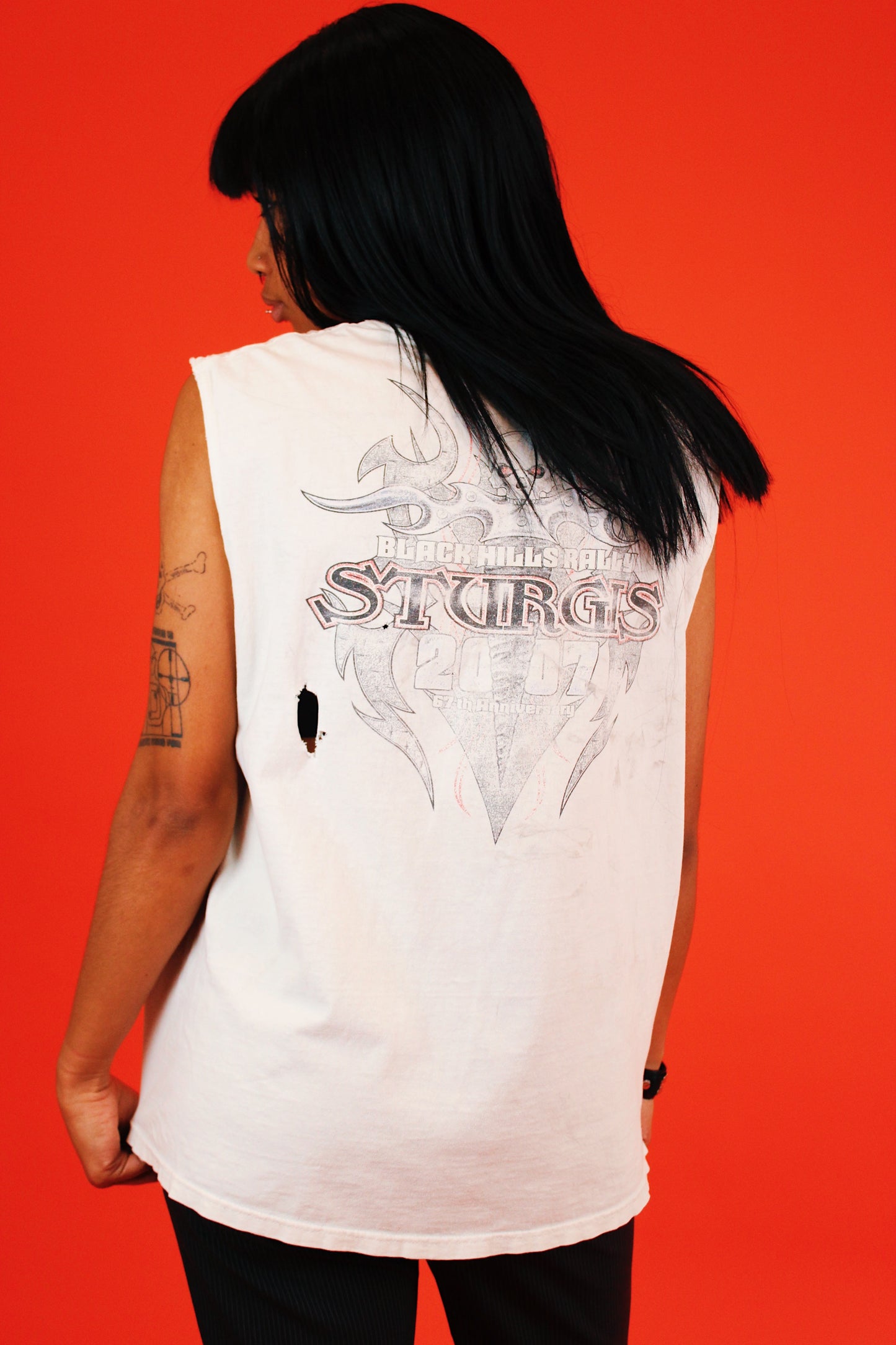 Y2K Distressed Sturgis Tank
