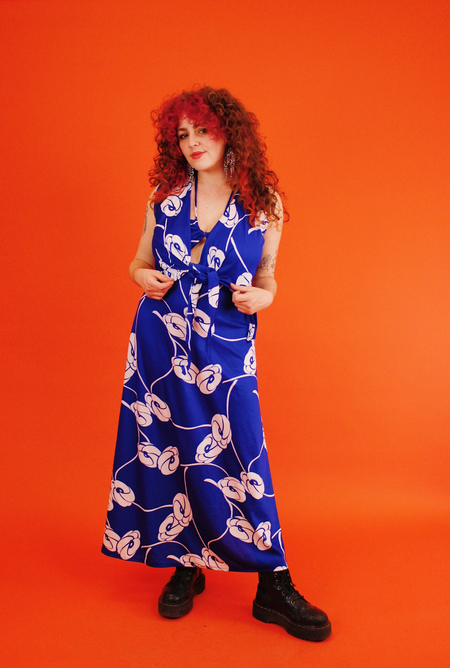 1960s Indigo Floral 3-Pc Set