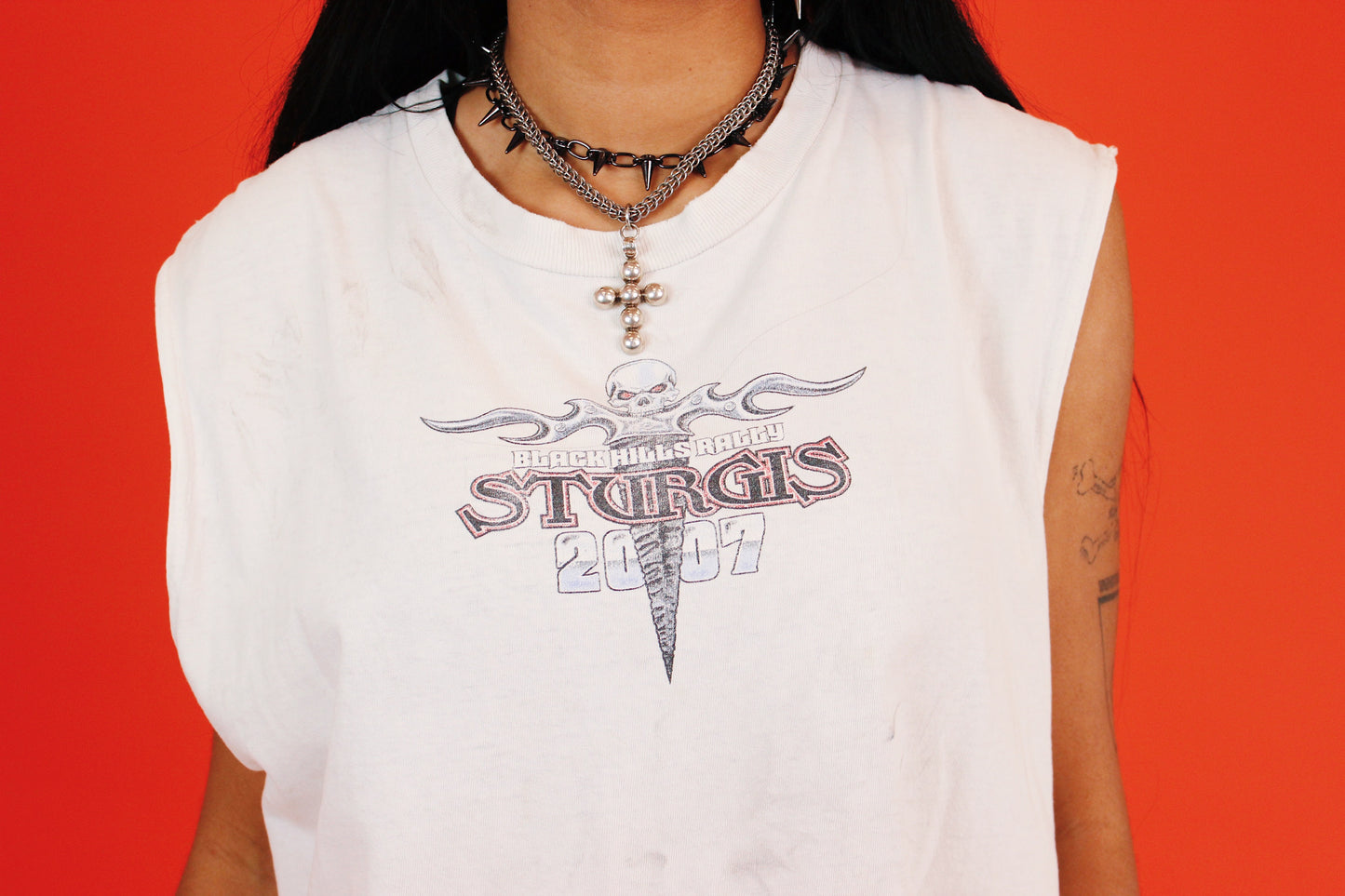 Y2K Distressed Sturgis Tank