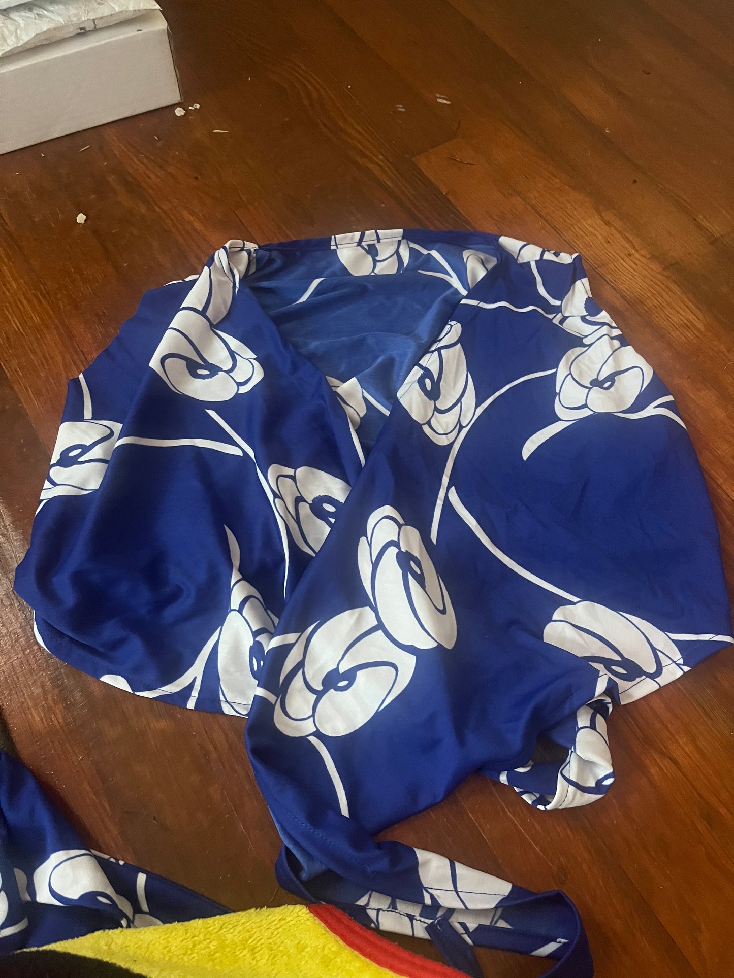 1960s Indigo Floral 3-Pc Set