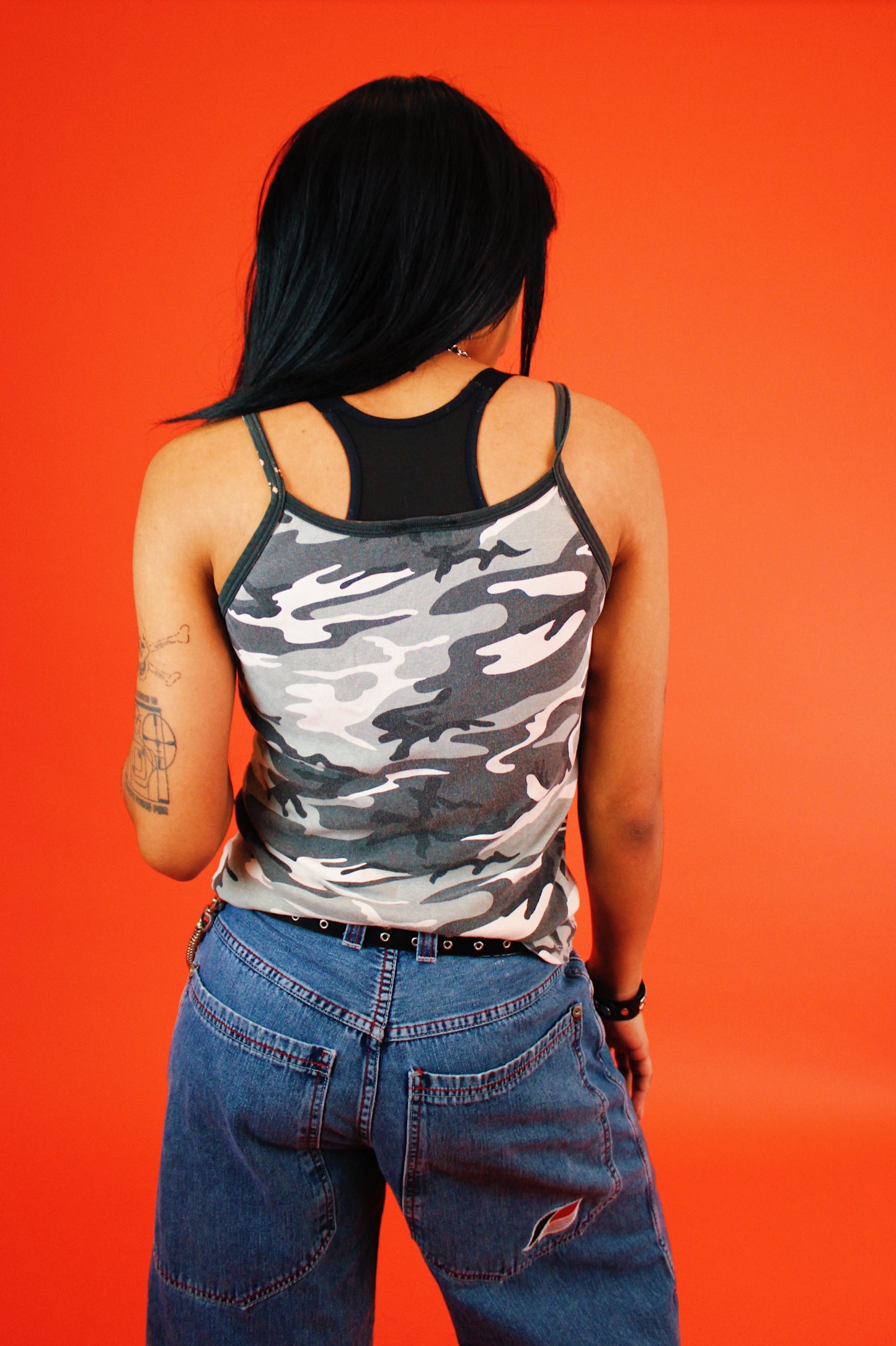 1990s/Y2K Camo Nascar Tank