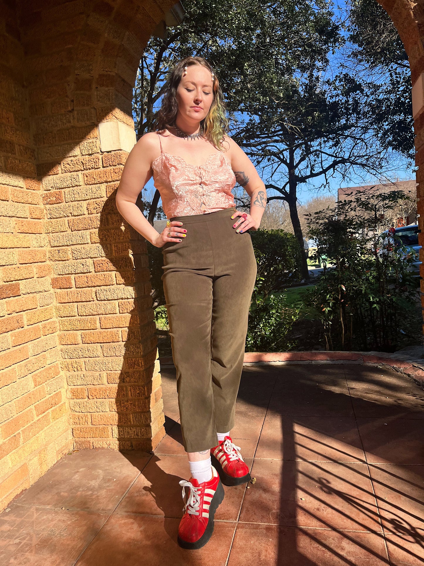 1990s Olive Green Trousers
