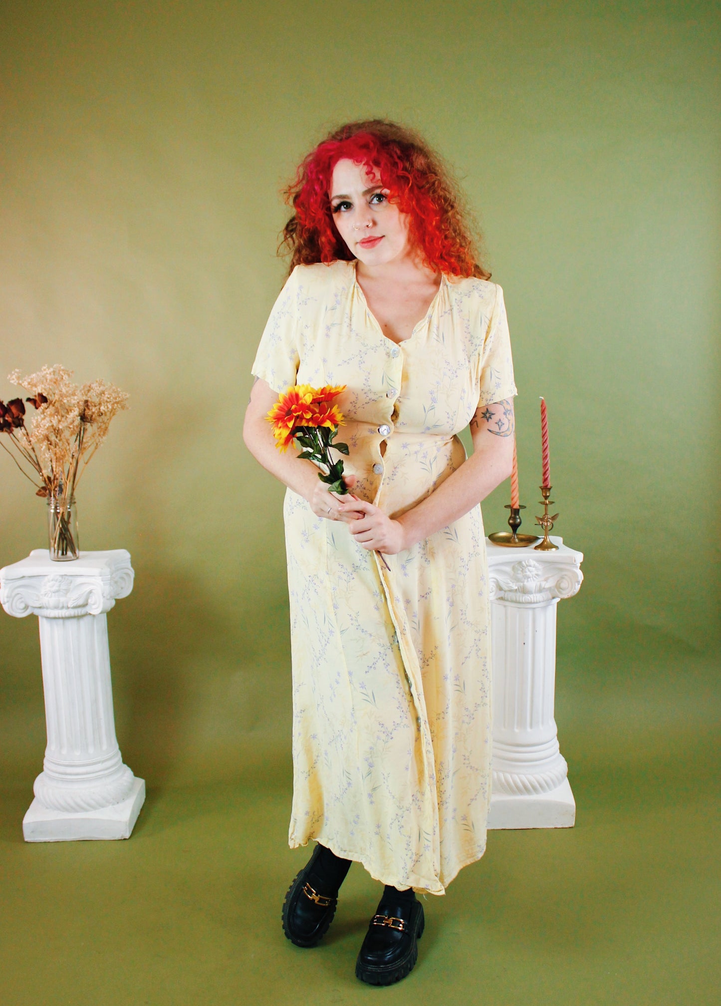 1990s Miss Honey Floral Maxi
