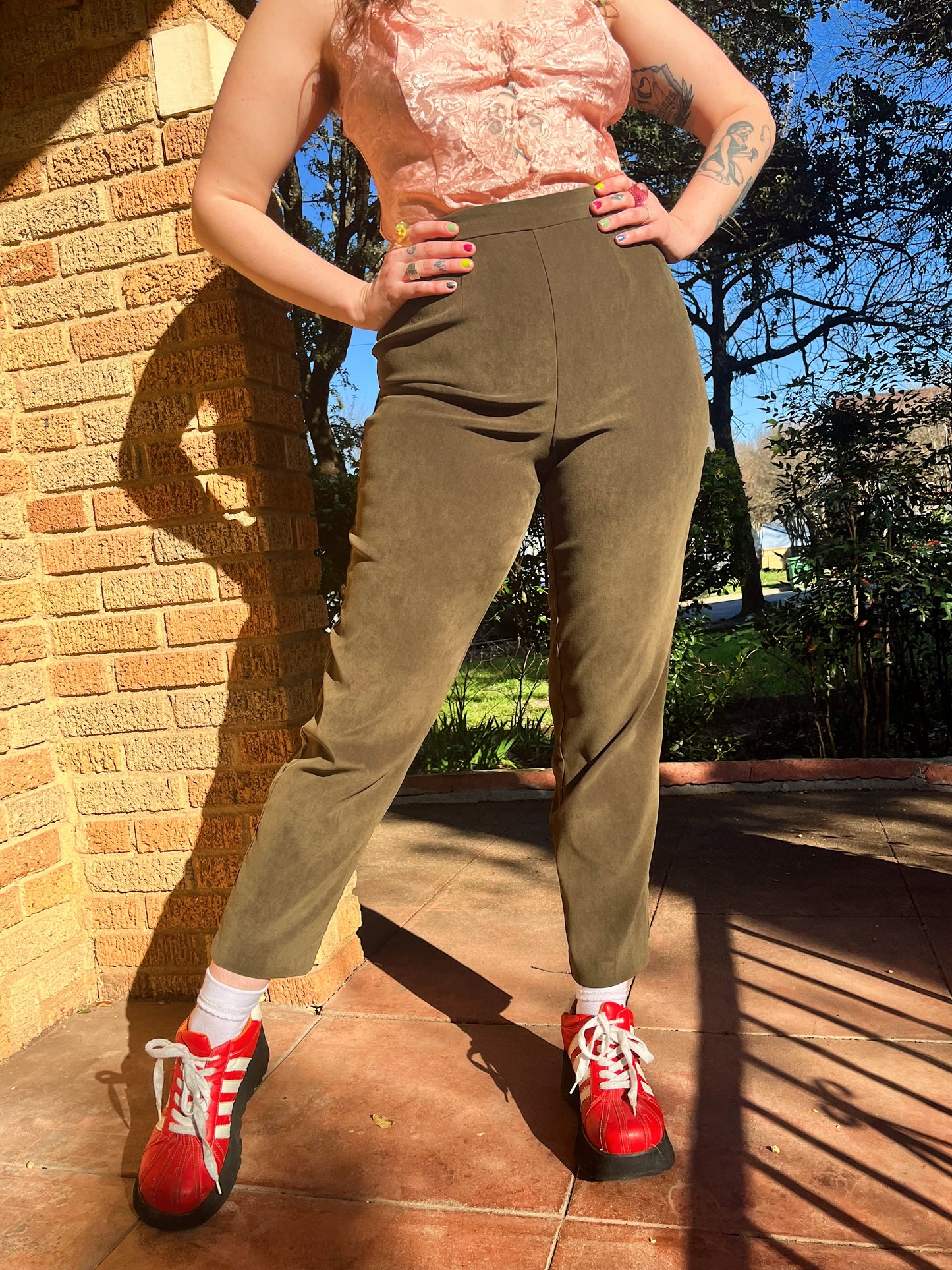 1990s Olive Green Trousers