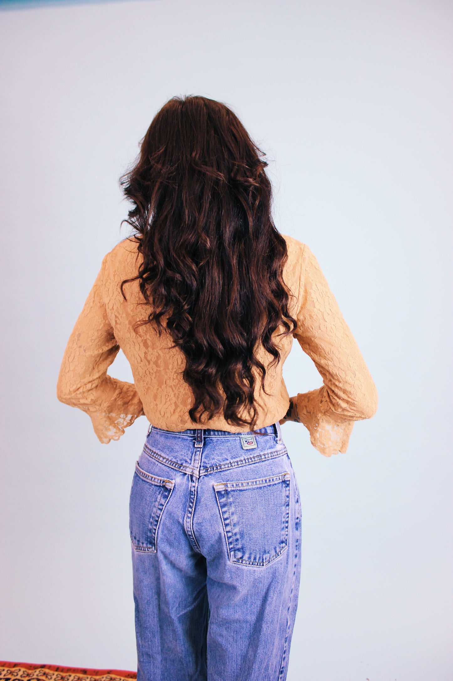 1990s Nude Bow Top