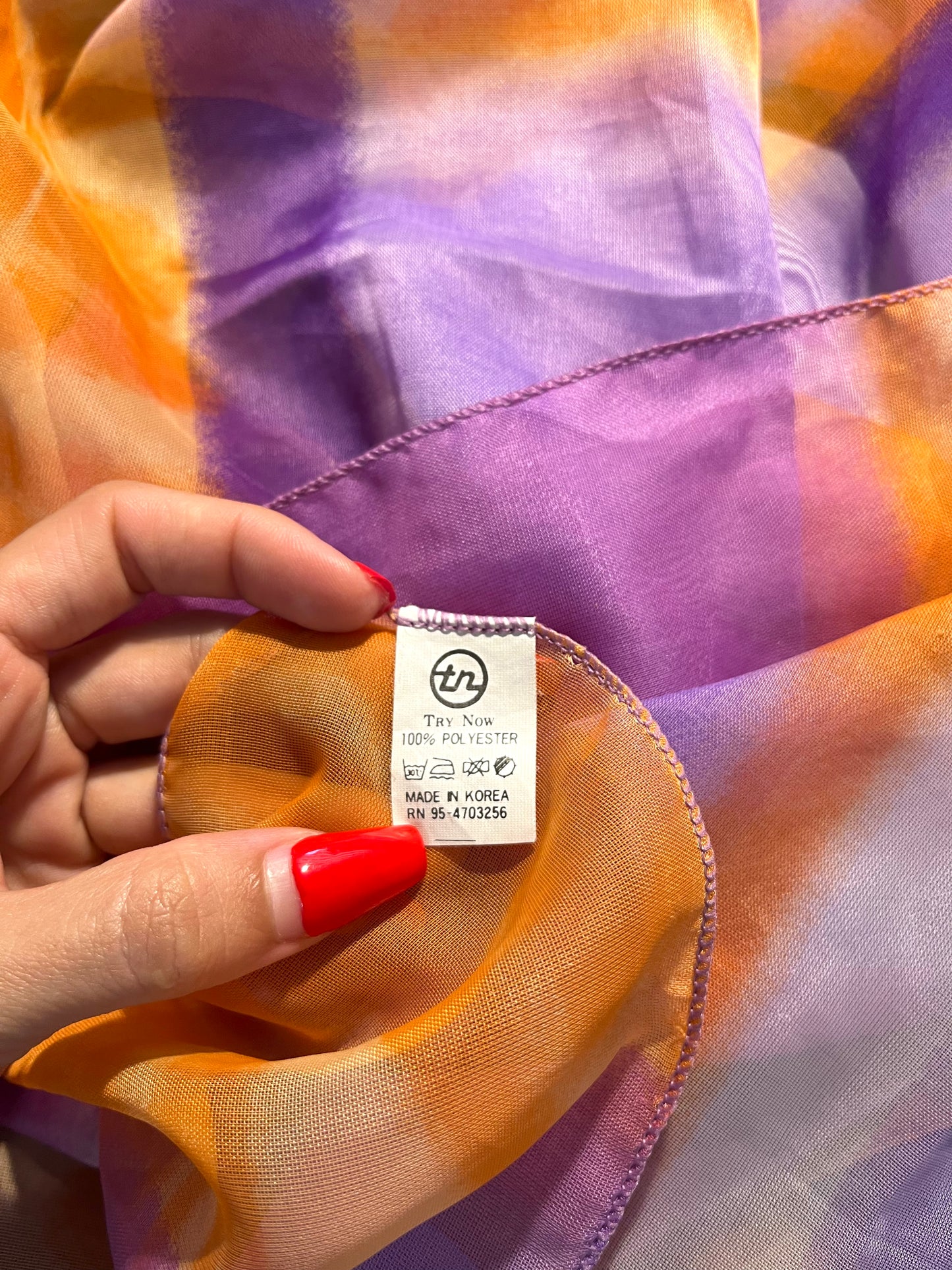 1990s Purple Haze Scarf