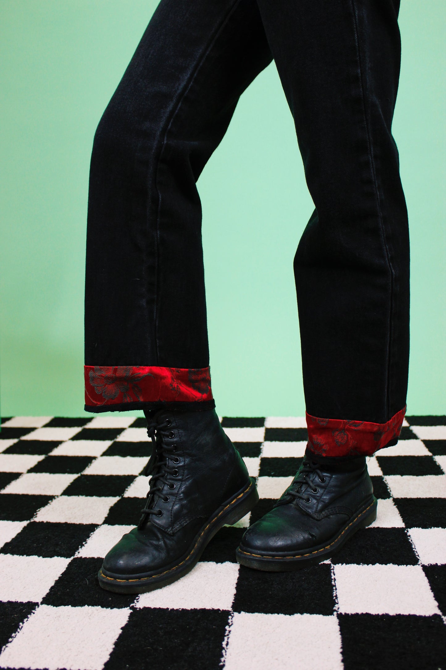 1990s Spirits Flame Jeans