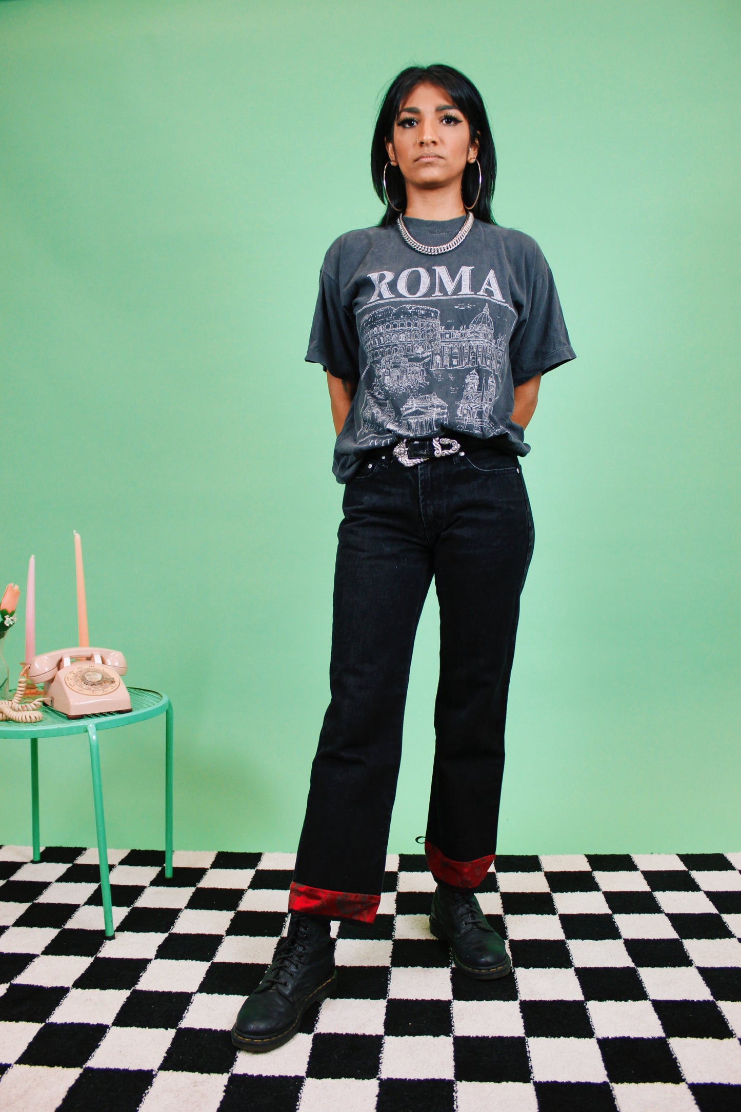 1990s Spirits Flame Jeans