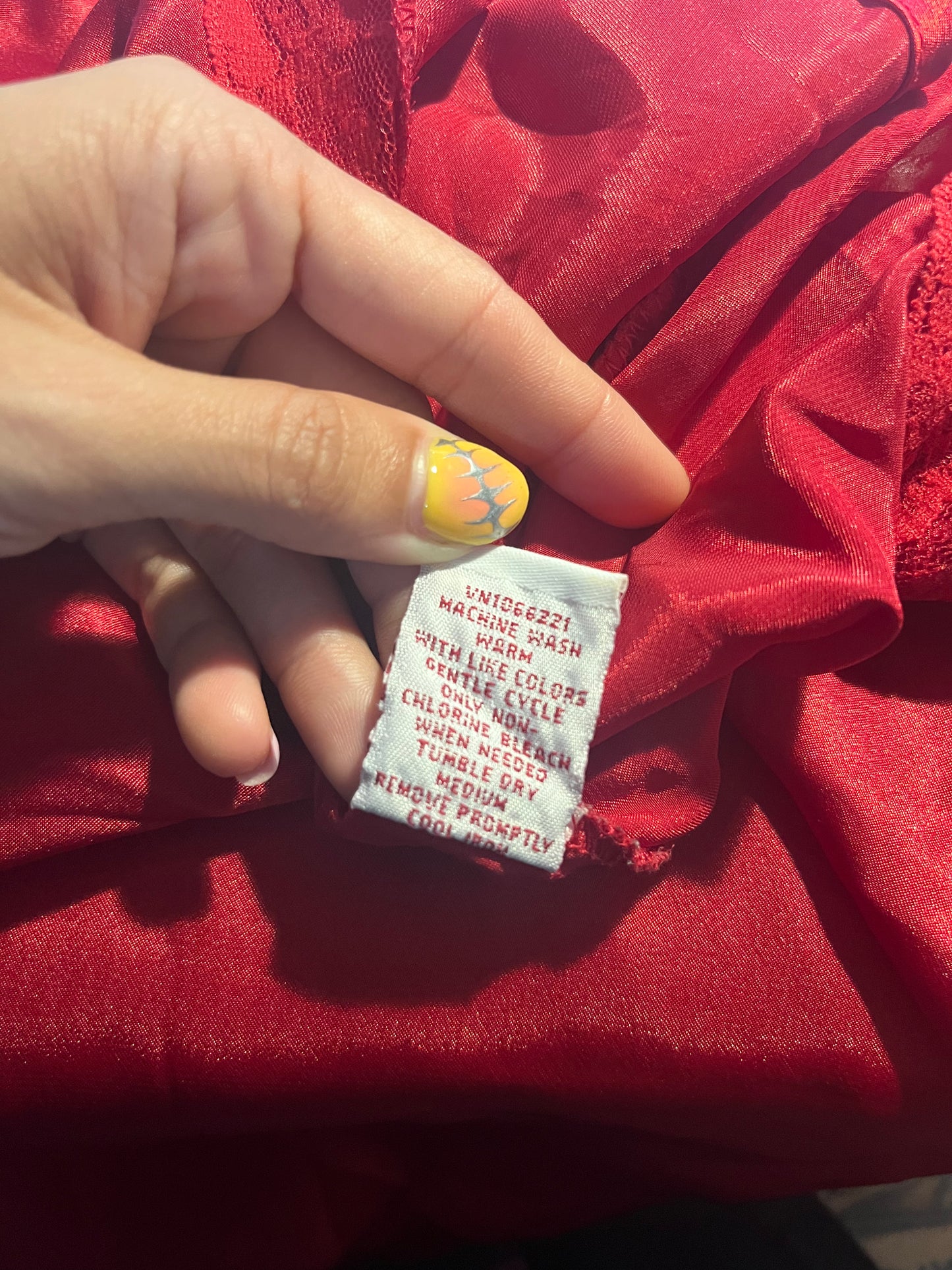 1990s Flaming Rose Slip