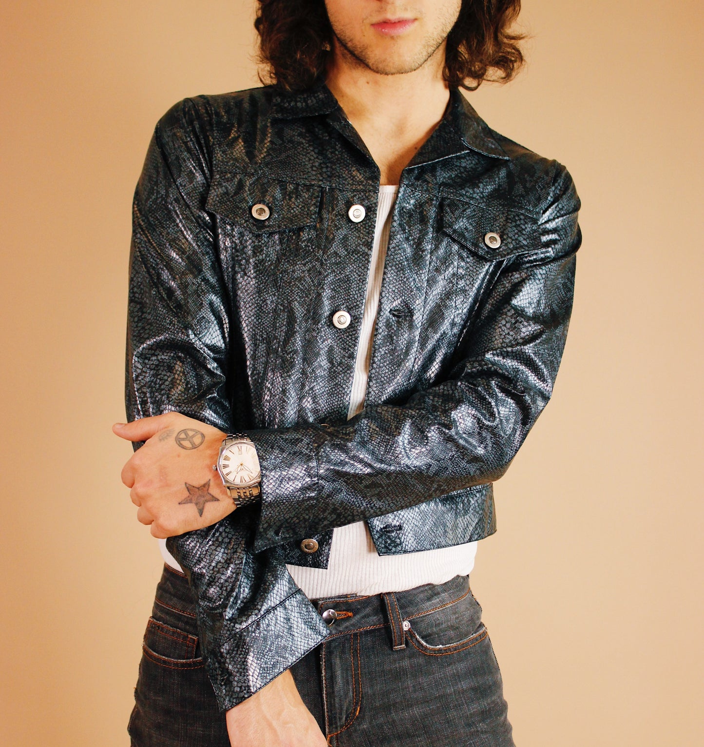 1990s/Y2K Acid Snake Jacket