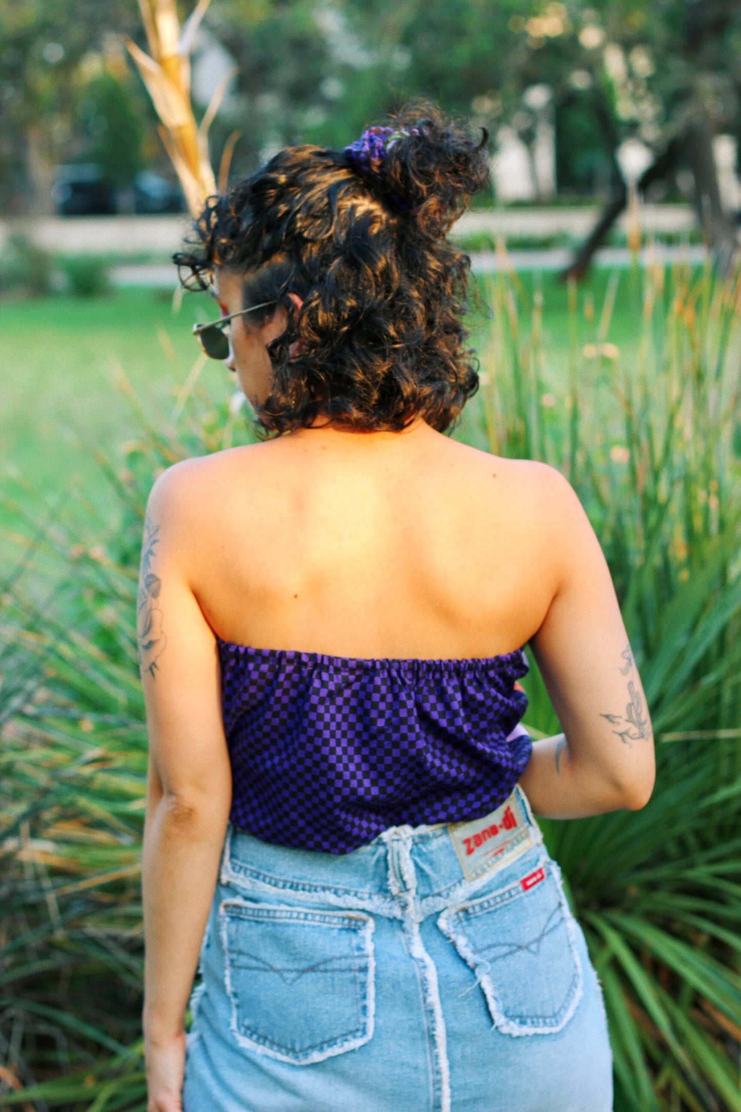 Handmade Checker/ Fairy Scrunchie