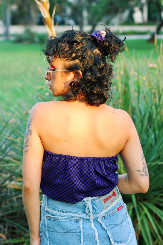 Handmade Checker/ Fairy Scrunchie